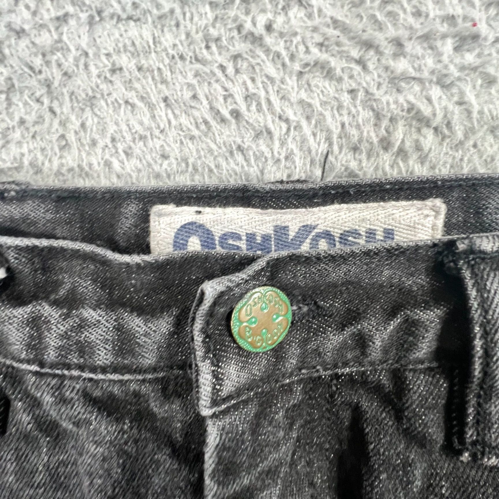 Vintage VINTAGE OshKosh B'gosh Jeans 32x32 Black Denim Straight Leg Mens Size US 32 / EU 48 - 7 Thumbnail