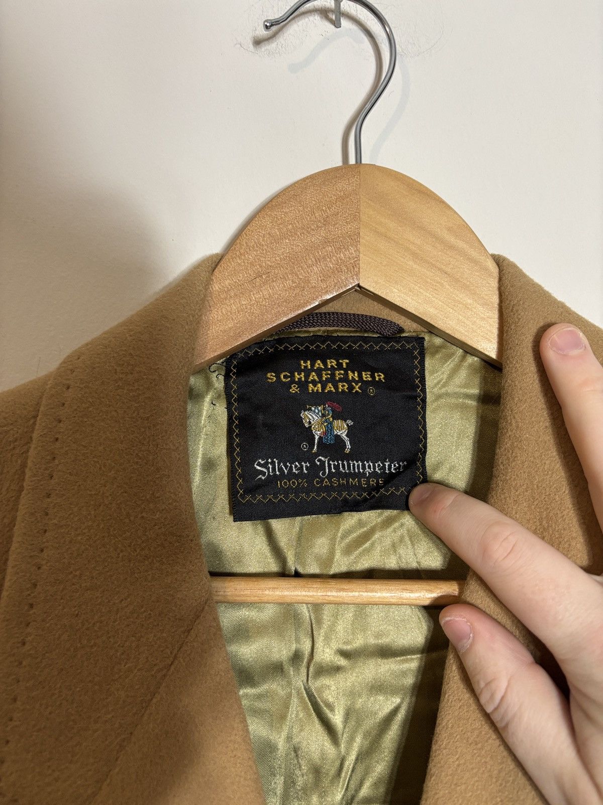 Hart Schaffner Marx Vintage Hart Schaffner Marx Silver Trumpeter Cashmere Coat Size US XL / EU 56 / 4 - 2 Thumbnail
