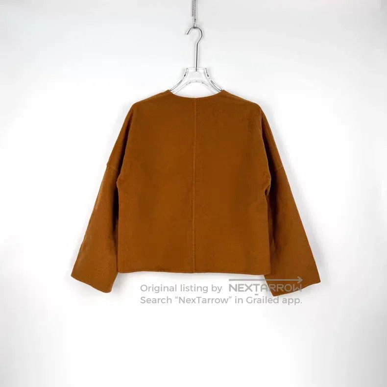 Hermes Hermes Orange Caramel Cashmere Tweed Jacket Size XS / US 0-2 / IT 36-38 - 4 Thumbnail
