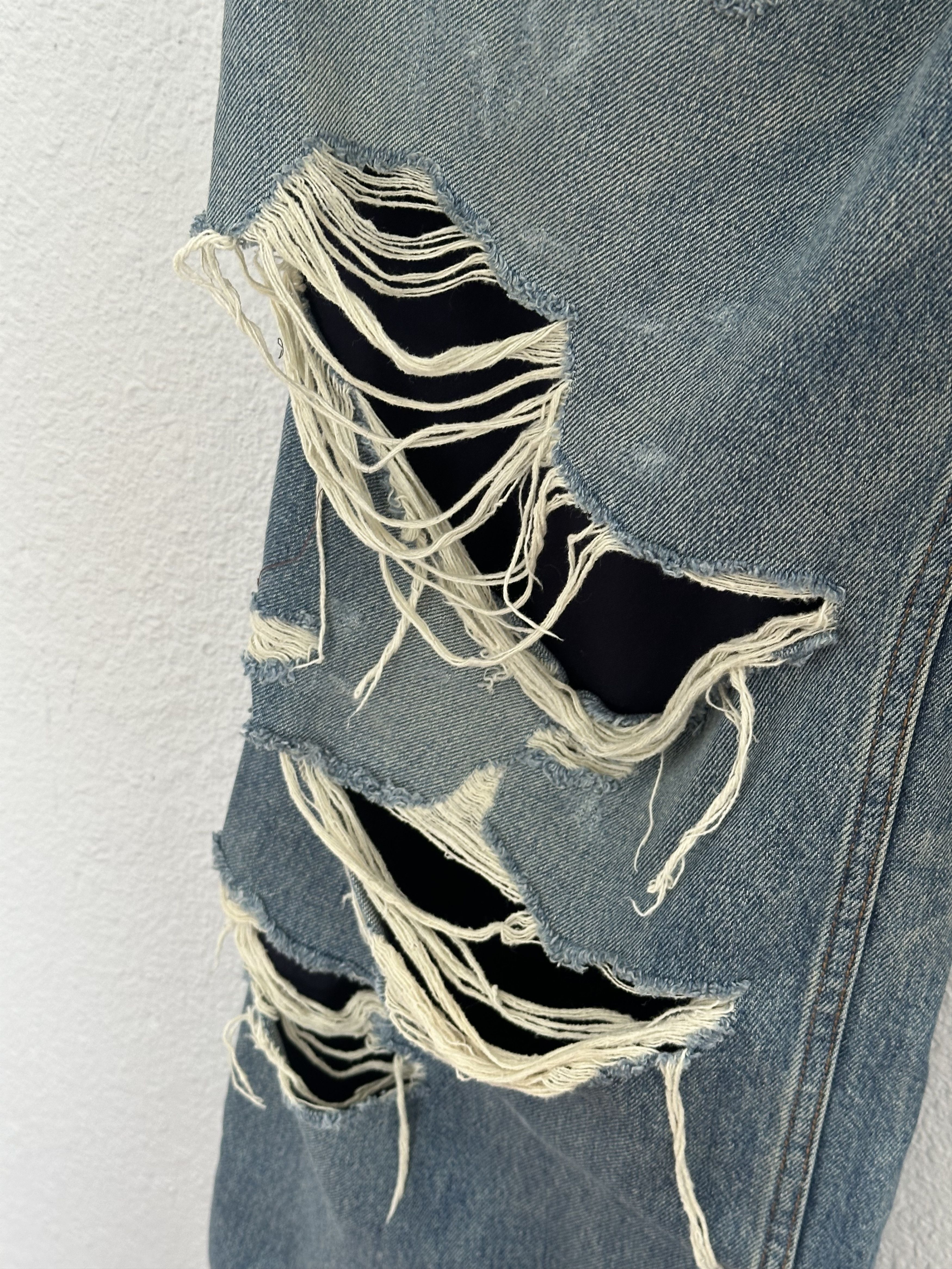 Balenciaga AW21 Layered Distressed Denim Size US 30 / EU 46 - 7 Thumbnail