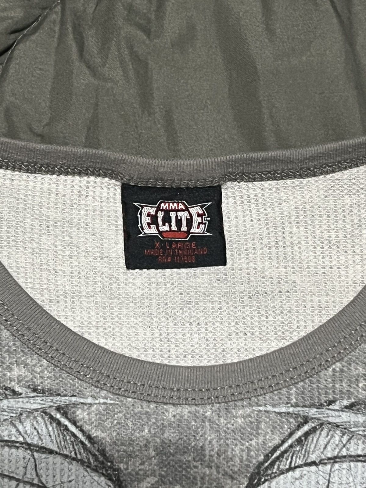 Other Elite MMA Y2k Skull Thermal LongSleeve Shirt Size US XL / EU 56 / 4 - 4 Thumbnail