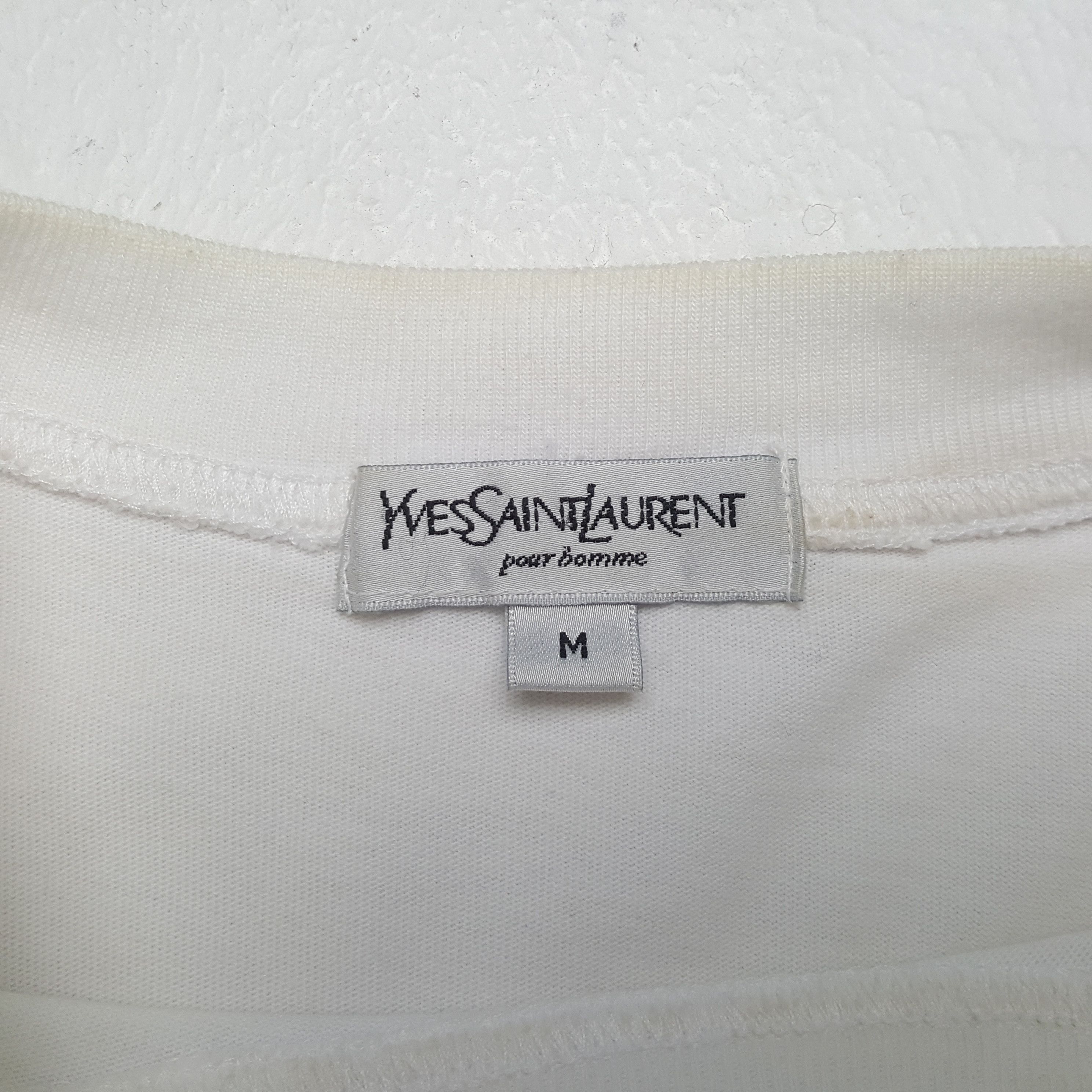 Yves Saint Laurent Yves Saint Laurent Spellout Design Tshirt C299N56 Size US L / EU 52-54 / 3 - 4 Thumbnail