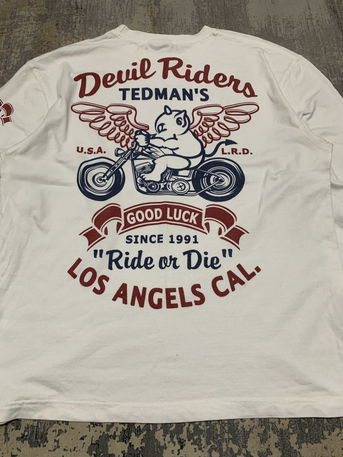 Tedman Vintage 90s Tedman Shirt Red Devil Riders Ride Or Die Size US M / EU 48-50 / 2 - 6 Thumbnail