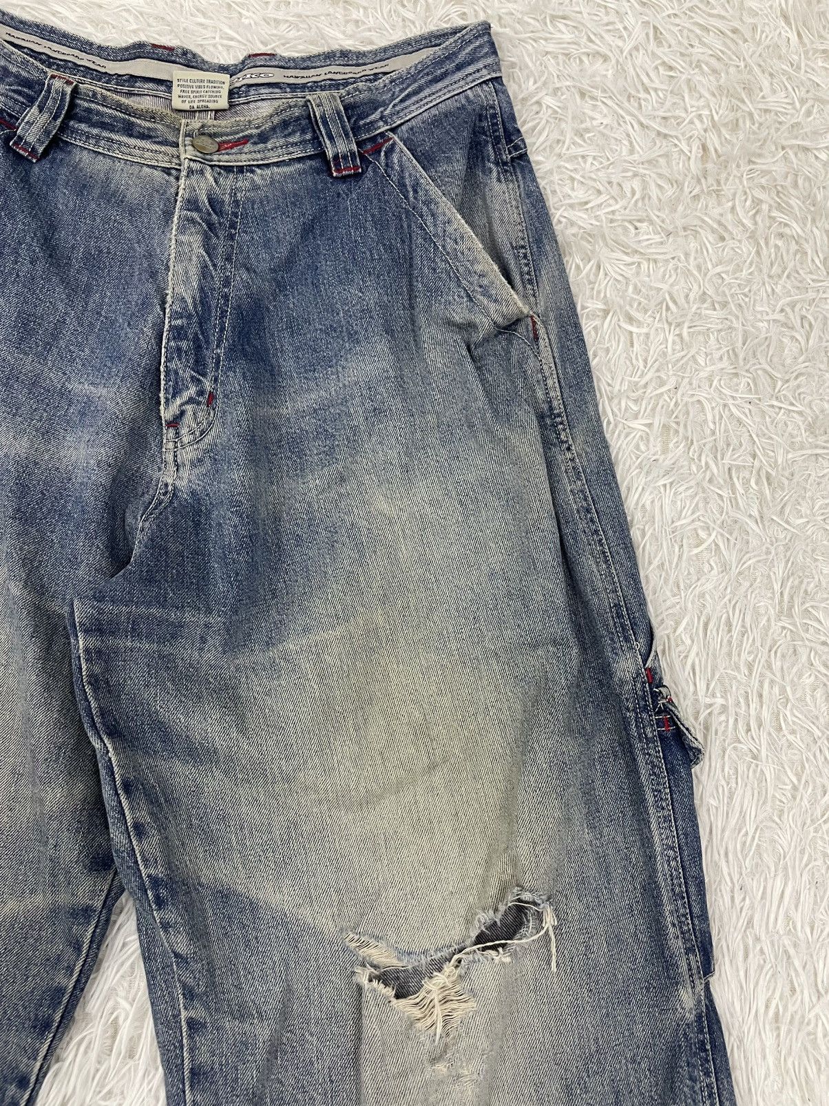 Japanese Brand Piko Hawaiian Carpenter Cargo Jeans Pant Size US 32 / EU 48 - 6 Thumbnail