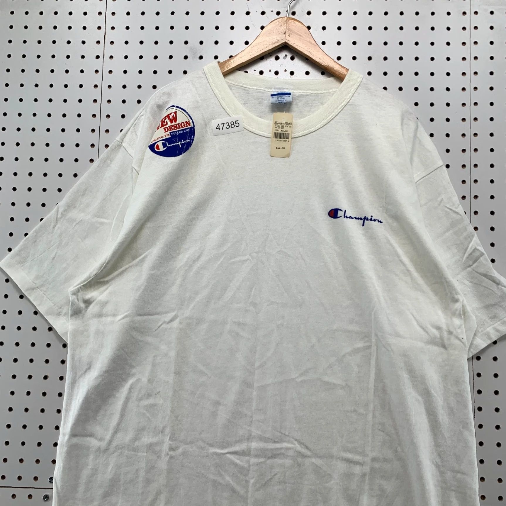 Champion Champion T Shirt Mens 2XL White Single Stitch Embroidered Logo NWT Size US XXL / EU 58 / 5 - 4 Thumbnail