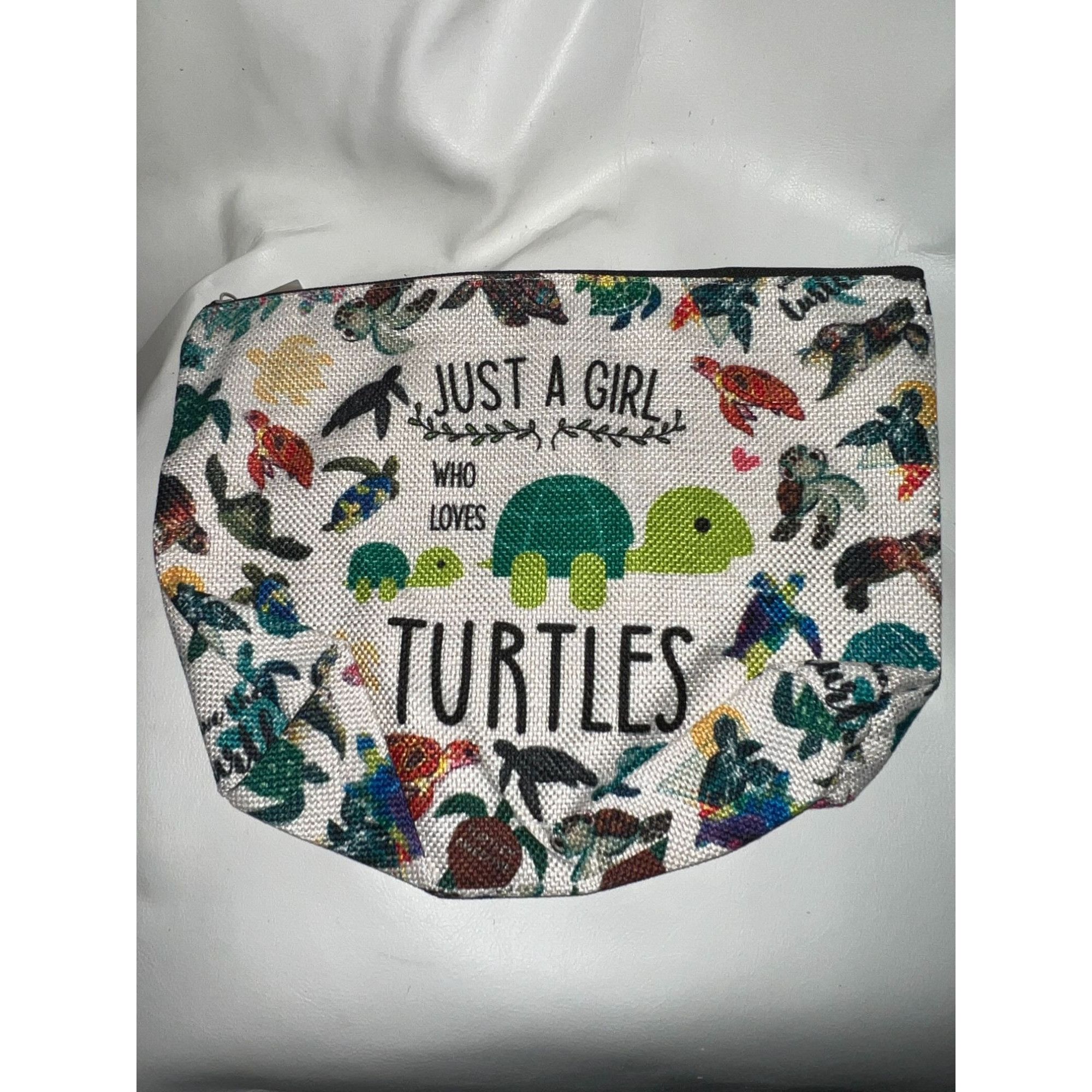 Other Just a girl who loves turtles makeup bag Size ONE SIZE - 1 Preview
