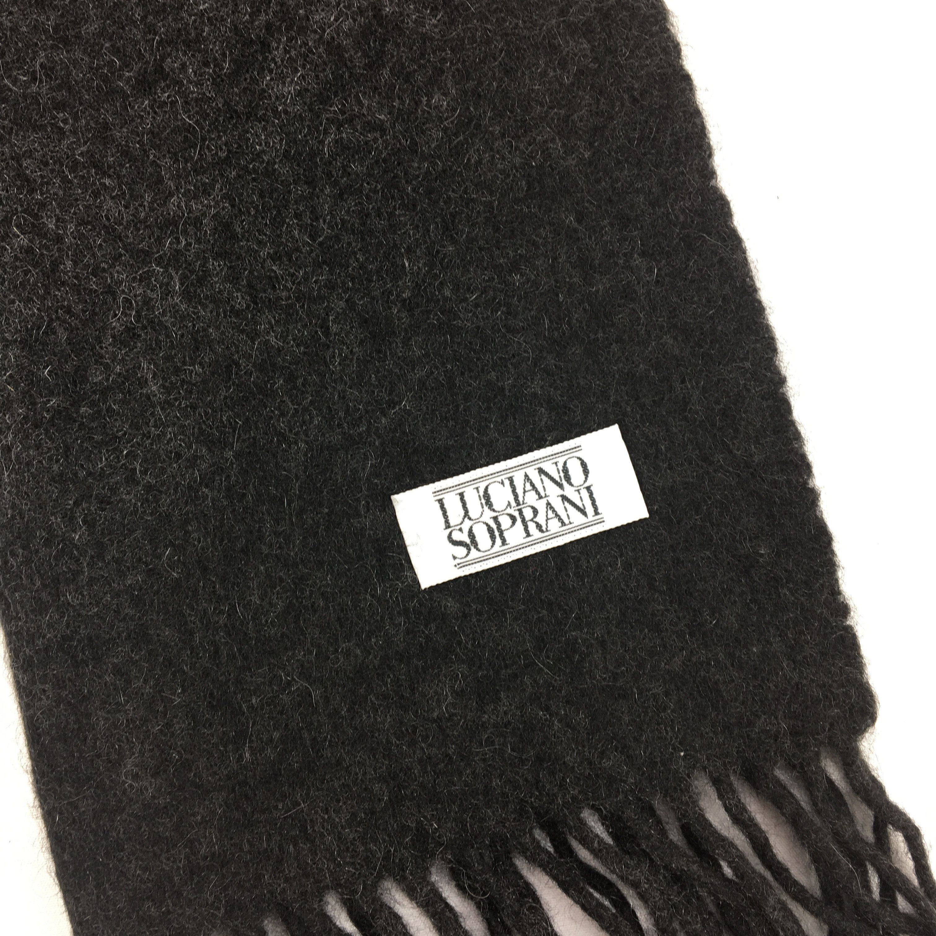 Vintage Vintage Luciano Soprani Scarf Muffler Wool Cashmere Scarves Size ONE SIZE - 4 Thumbnail