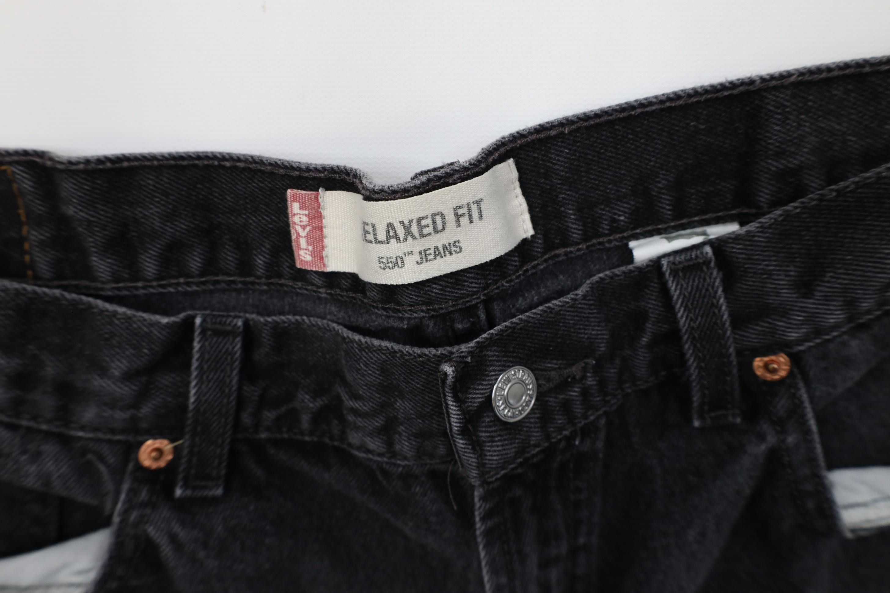 Levi's Vintage Y2K 2004 Levis 550 Fit Denim Jeans Black Cotton Size US 38 / EU 54 - 7 Thumbnail