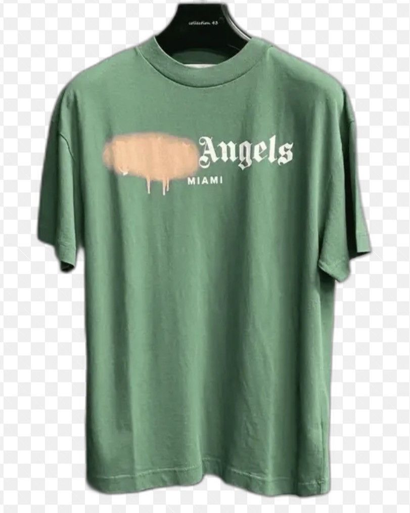 Palm Angels Palm Angels Green T-Shirt – Size M – Excellent Condition Size US S / EU 44-46 / 1 - 1 Thumbnail