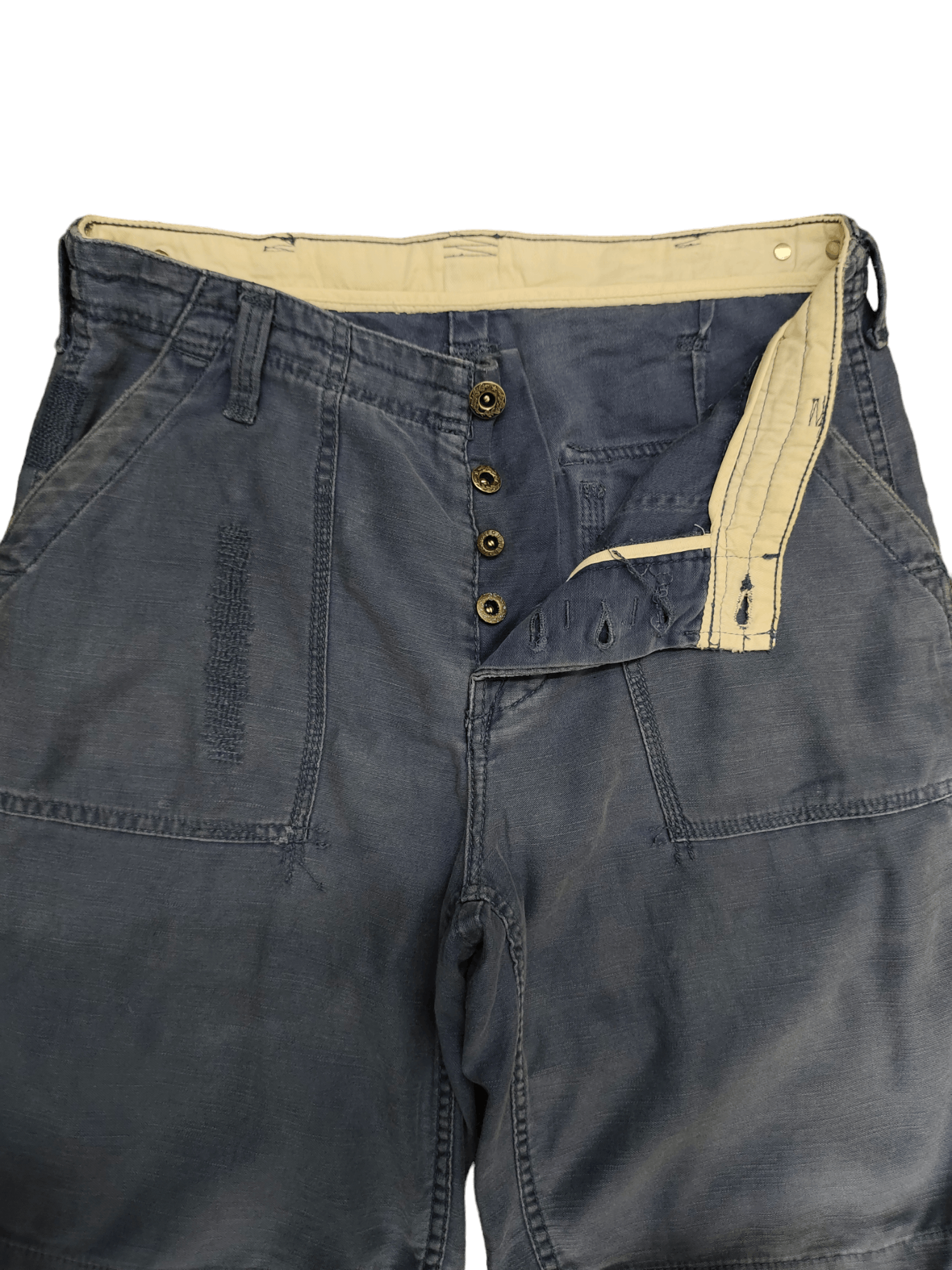 Polo Ralph Lauren Polo By Ralph Lauren Embroidered Faded Fatigue Short Pants Size US 30 / EU 46 - 8 Thumbnail