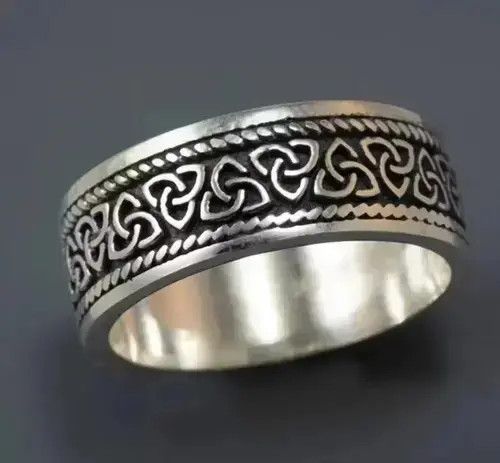Jewelry x Vintage Punk Minimalist Ring in Silver, Men's