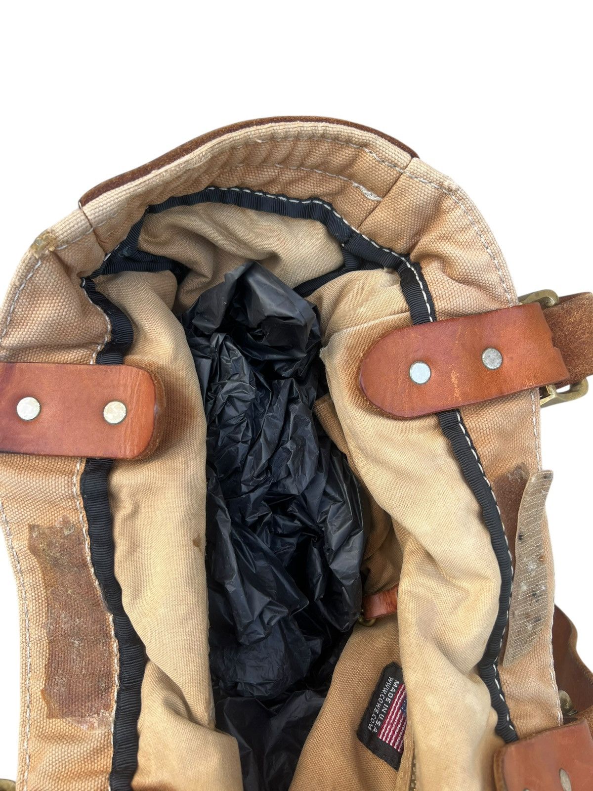 Bronson MFG. CO. Vintage Bronson Leather Distressed Heavy Leather Tote Bag Size ONE SIZE - 13 Thumbnail