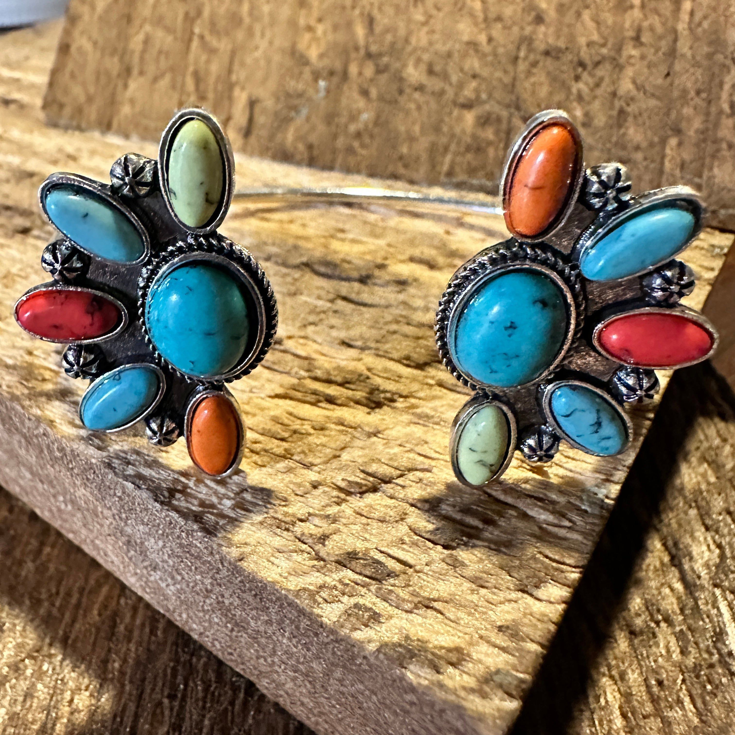 Other Southwestern-Inspired Bohemian Open Bangle with Multicolor S Size ONE SIZE - 3 Thumbnail