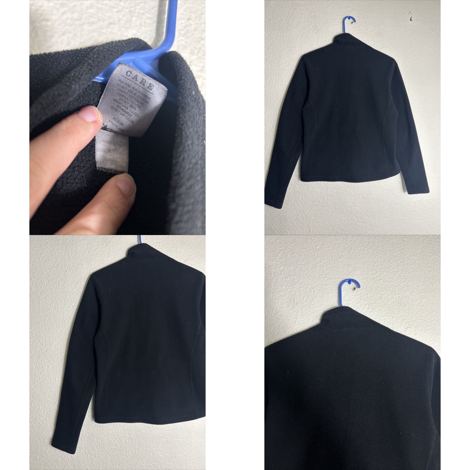 Vintage REI Womens Small 1/4 Zip Black Fleece Windbreaker Jacket Windstopper 19” Chest 24” Length (Adult Womens) Size S / US 4 / IT 40 - 8 Thumbnail