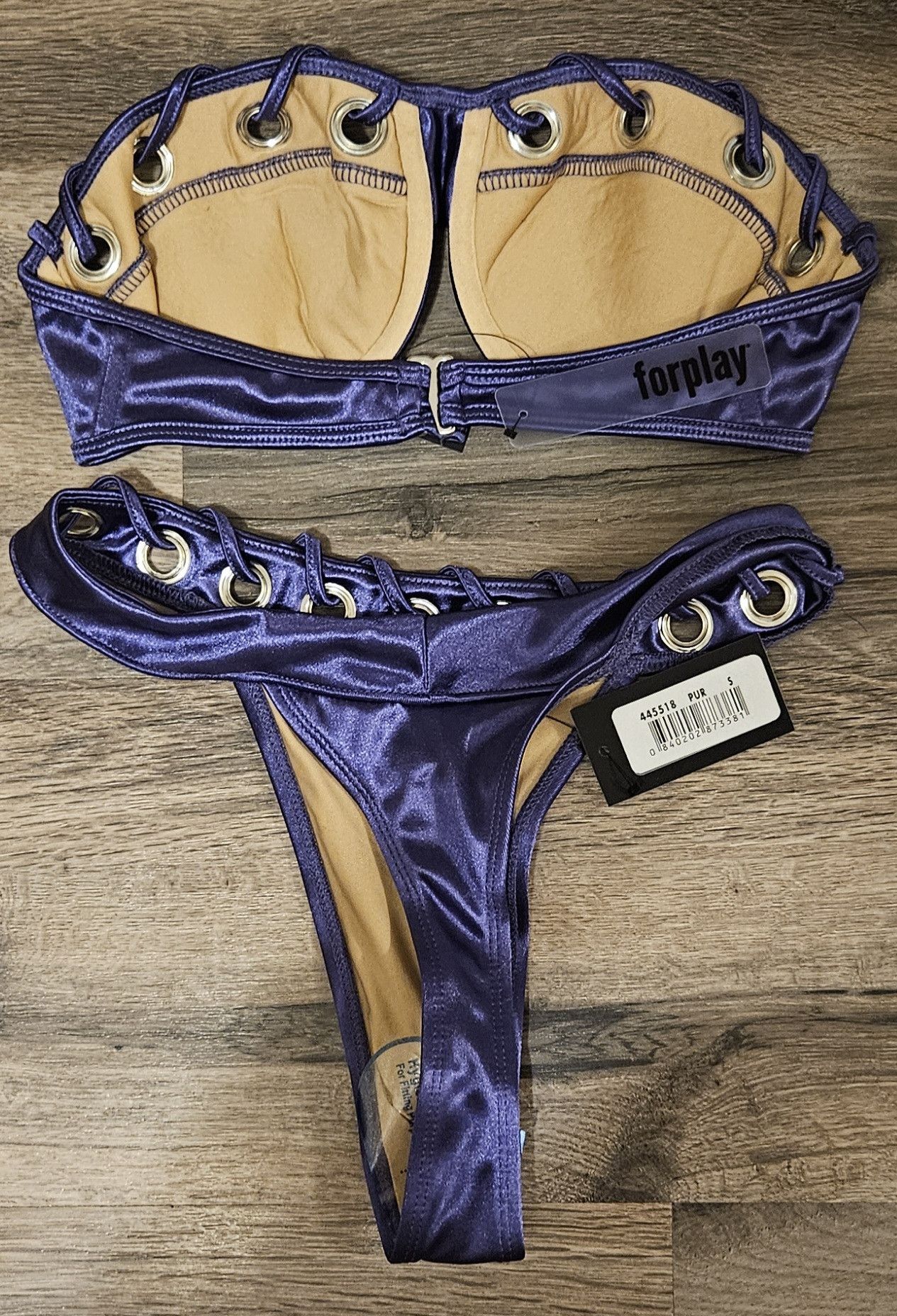 Other Forplay Womens Puglia Purple 2 Piece Bikini Set Size Small Size S / US 4 / IT 40 - 2 Thumbnail