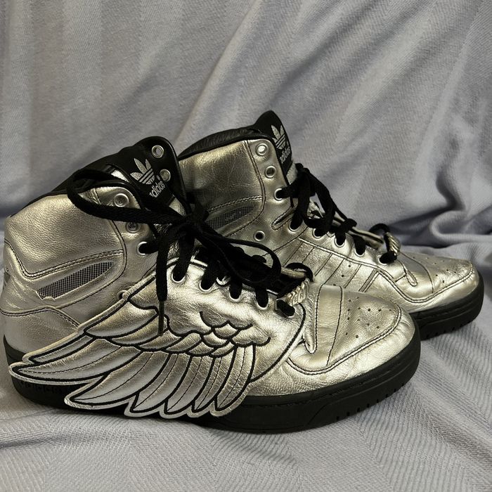 Jeremy scott hotsell adidas wings silver