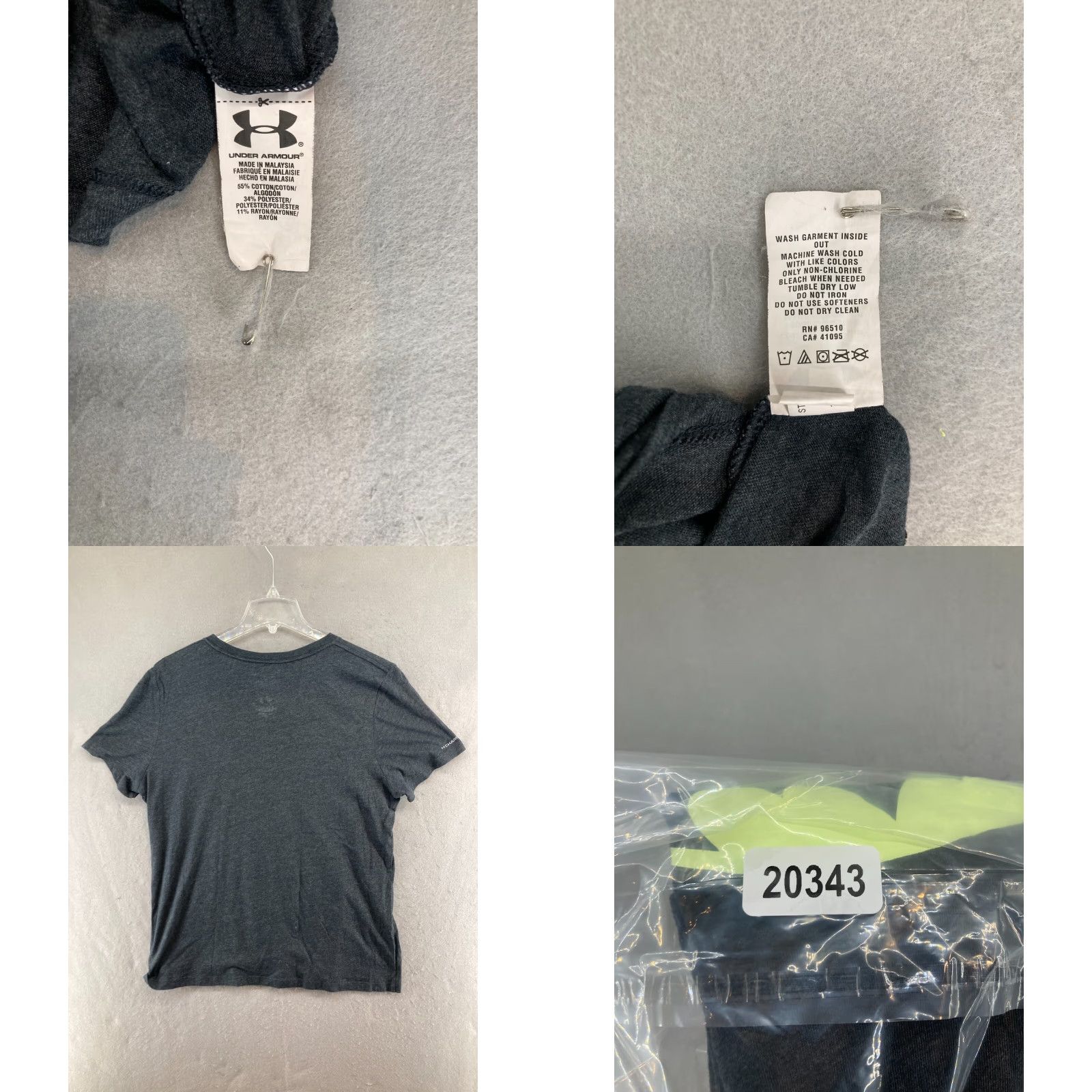 Under Armour Under Armour Womens Shirt XL Gray Batman HeatGear Crew Neck Short Sleeve Pullover Slim Fit Regular Size T-Shirt Comics Logo Size XL / US 12-14 / IT 48-50 - 8 Thumbnail