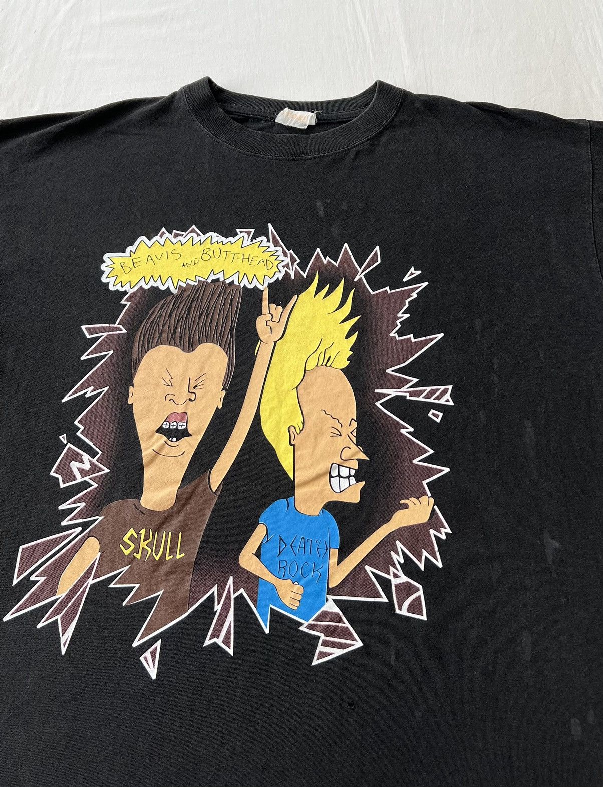 Cartoon Network Vintage 90s Beavis and Butt-Head Death Rock MTV T-shirt Size US XL / EU 56 / 4 - 6 Thumbnail
