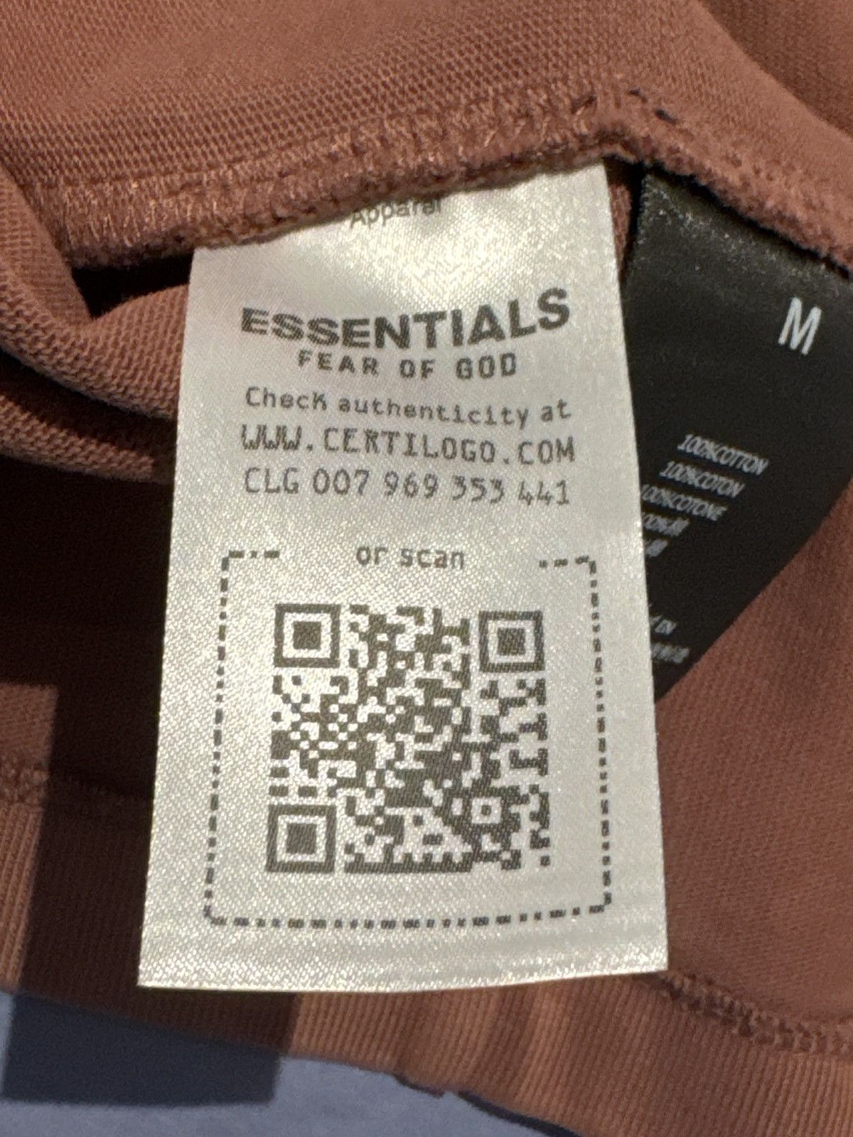 Fear of God Fear of God Heavy Crewneck Tee Crimson Size US M / EU 48-50 / 2 - 7 Thumbnail