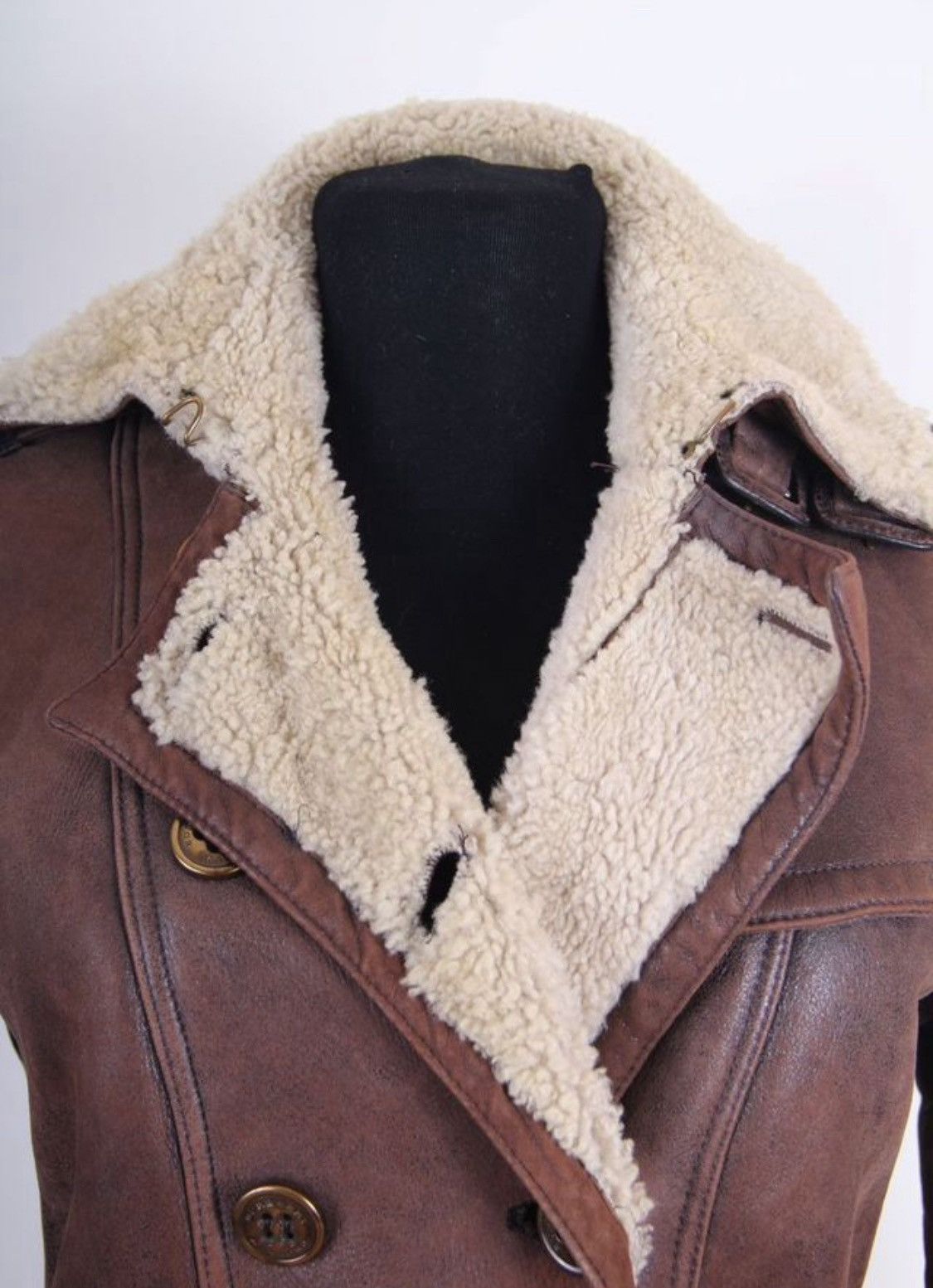 Burberry Prorsum Burberry Prorsum Aviator Shearling Leather Coat Jacket Size XS / US 0-2 / IT 36-38 - 4 Thumbnail