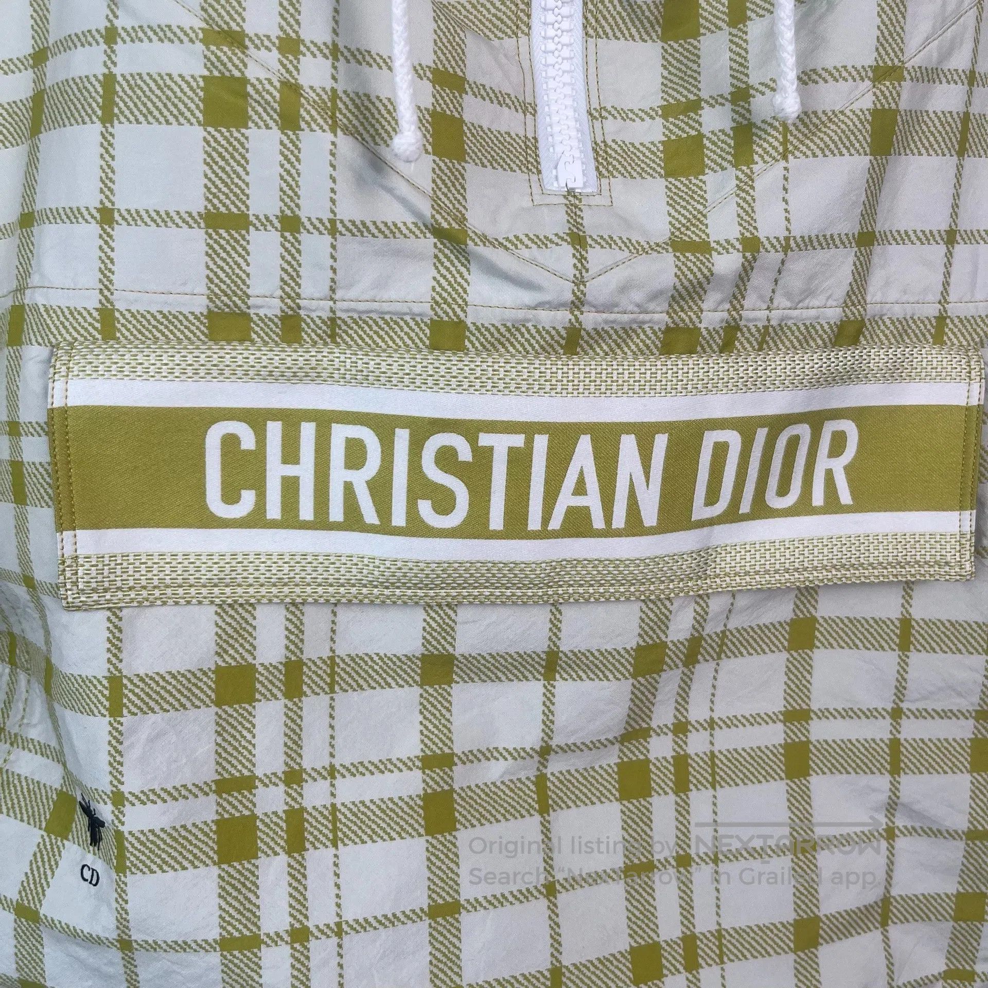 Dior Dior Lemon yellow plaid logo letter hooded windbreaker jac Size US XS / EU 42 / 0 - 3 Thumbnail