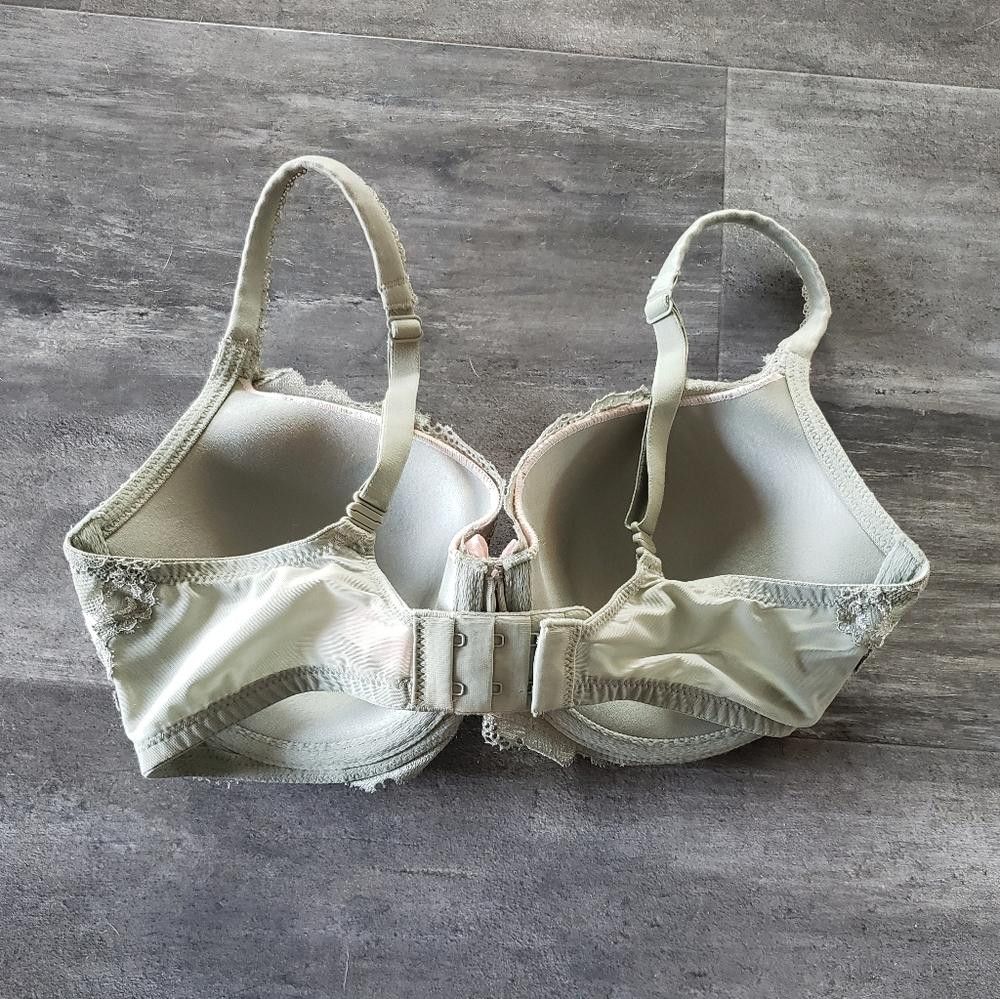 Designer Sage Lace Detailed VS Demi Bustier Bra Size ONE SIZE - 2 Thumbnail