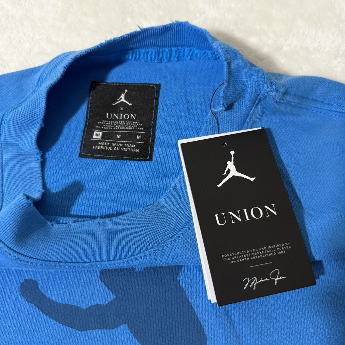 Jordan Brand × Union LA Jordan x Union LA Blue Flight T-Shirt Size US M / EU 48-50 / 2 - 3 Thumbnail