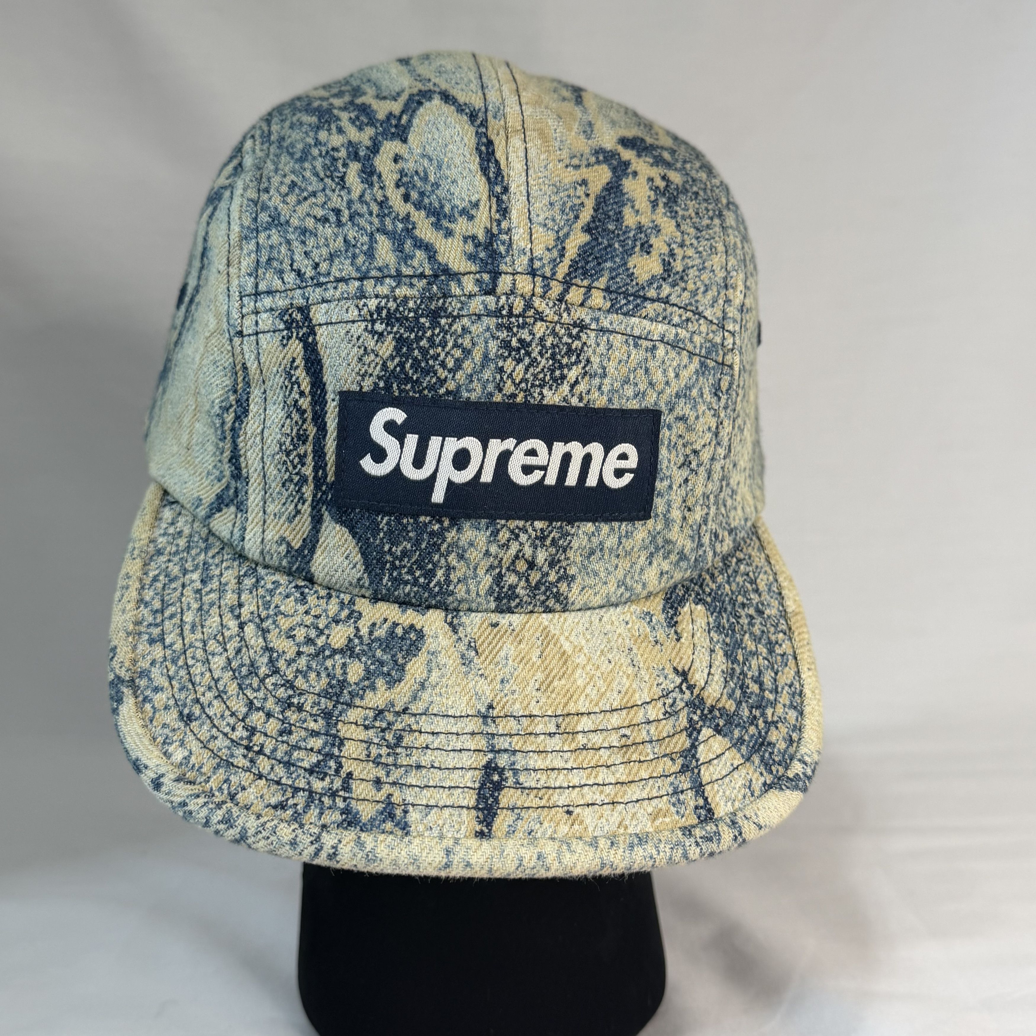 Supreme Denim Camp Cap Snake Color Way FW24 Size ONE SIZE - 4 Thumbnail
