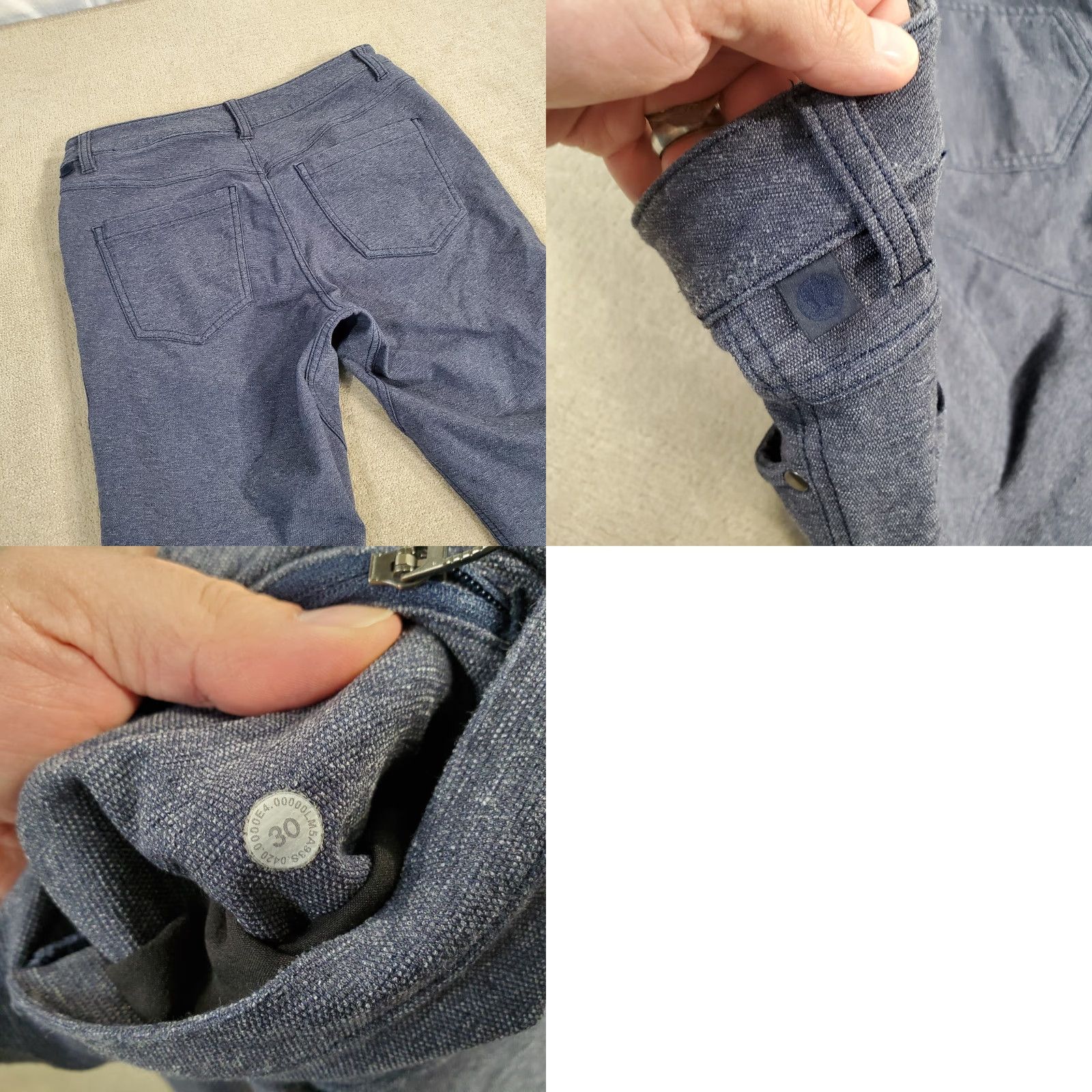 Lululemon Lululemon ABC Pant Skinny Tech Mens 30x31 Blue Heather Flat Front Logo Pants Chino Vintage No Size US 30 / EU 46 - 8 Thumbnail