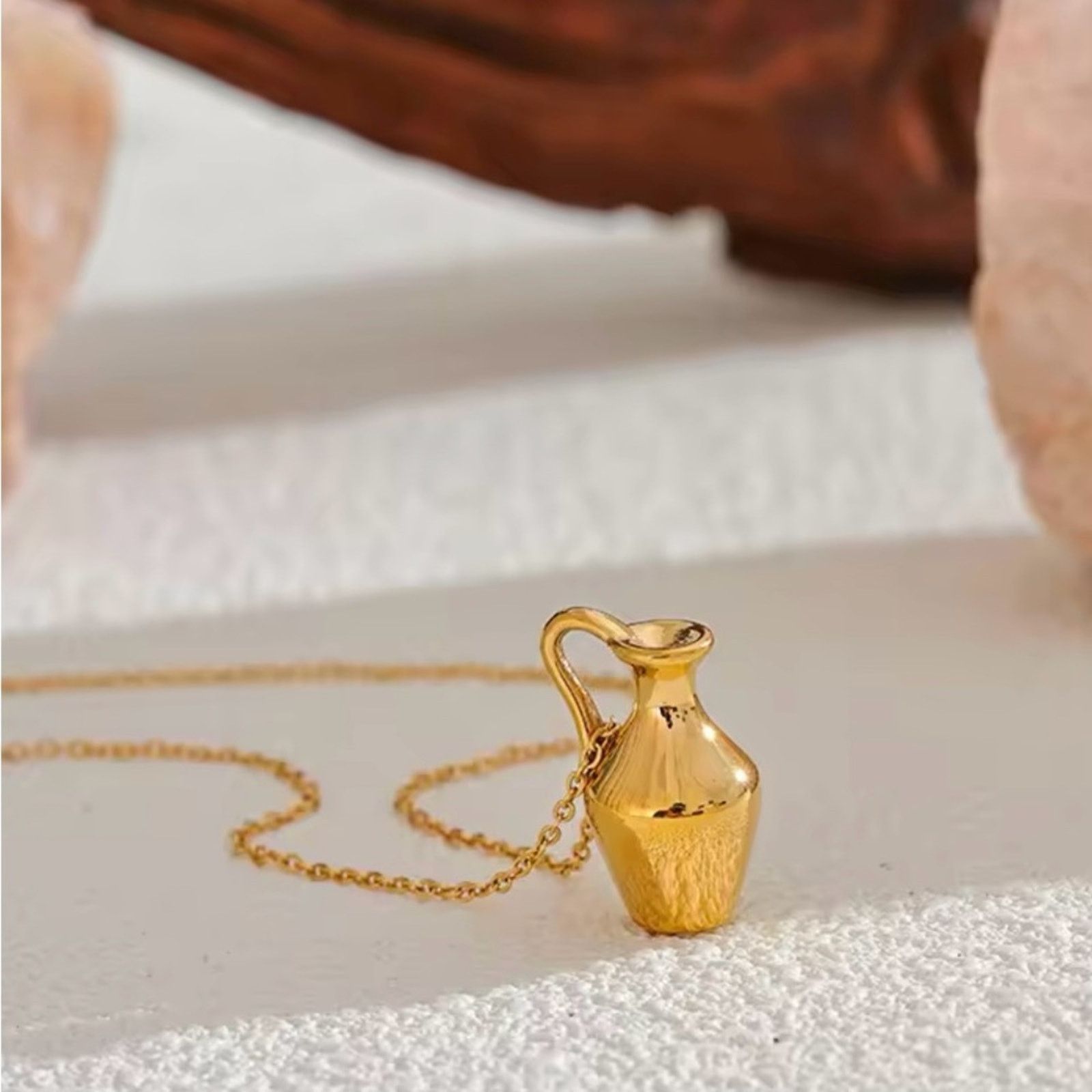 Other Vase Kettle Charm Necklace Pendant Necklace Waterproof Size ONE SIZE - 5 Thumbnail