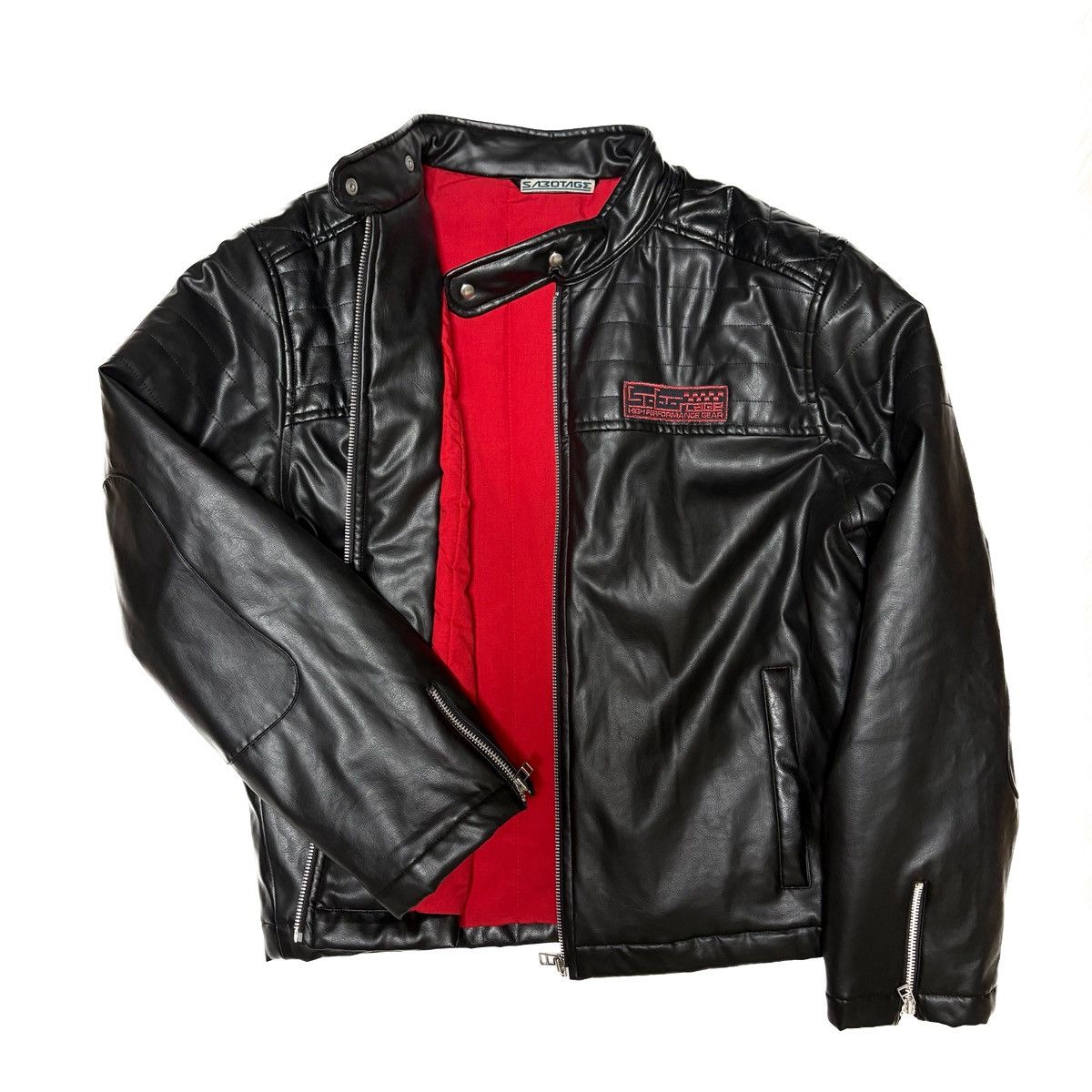 Other SABOTAGE Fake LEATHER JACKET Size US XL / EU 56 / 4 - 2 Thumbnail