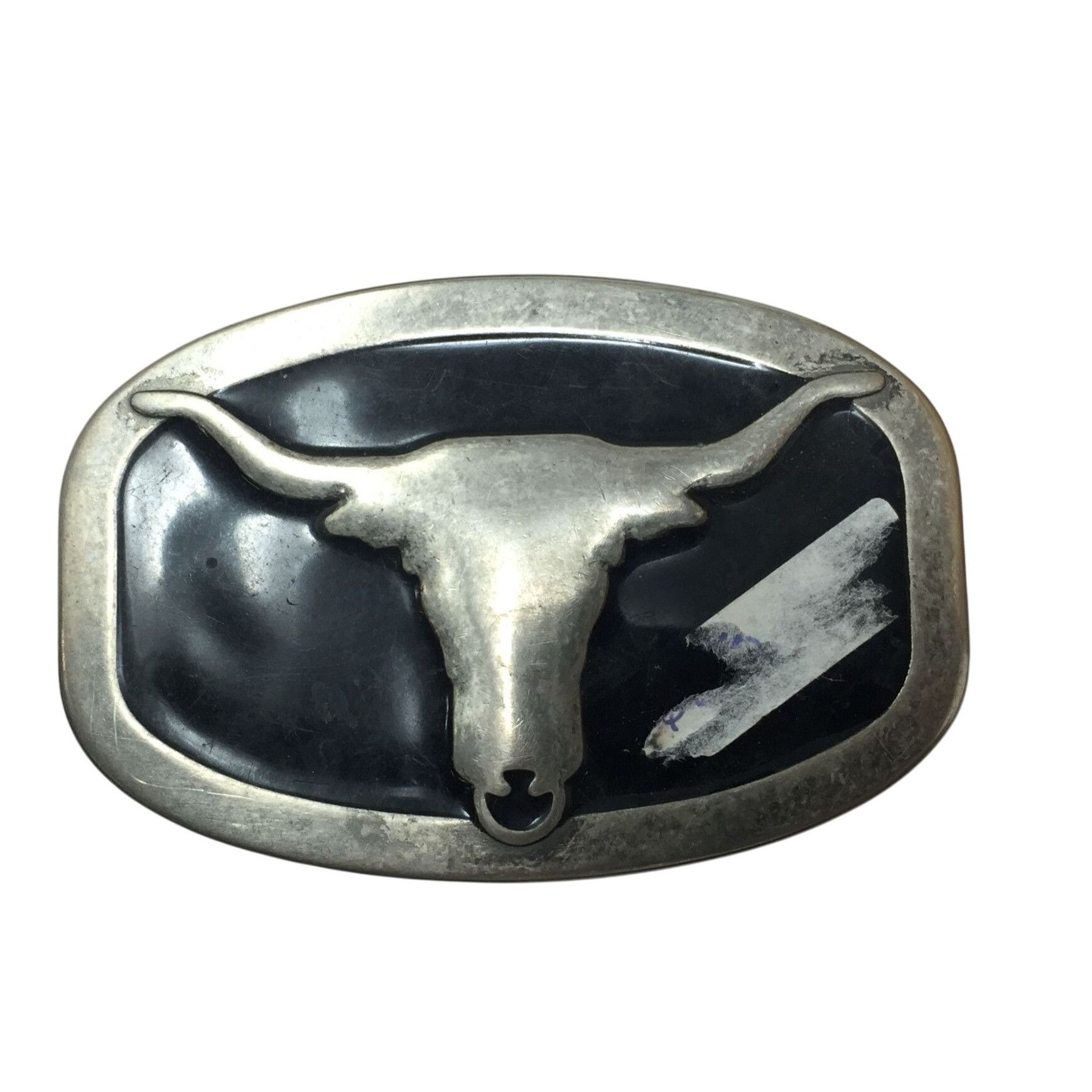 Other Mens Texas Longhorn Metal Belt Buckle - Silver/Black Size ONE SIZE - 1 Thumbnail