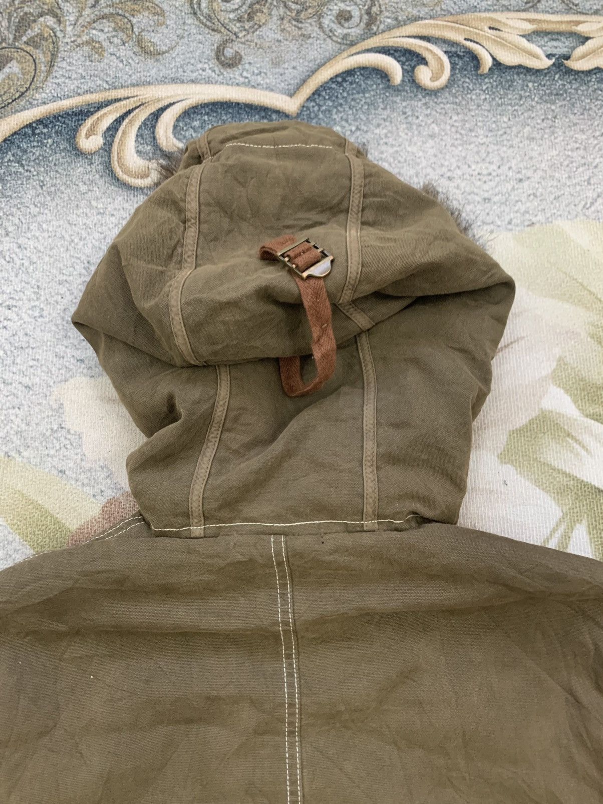 Tornado Mart Tornado Mart Parka Style Cargo Pocket Jacket Hairy Hoodie Size US M / EU 48-50 / 2 - 9 Thumbnail