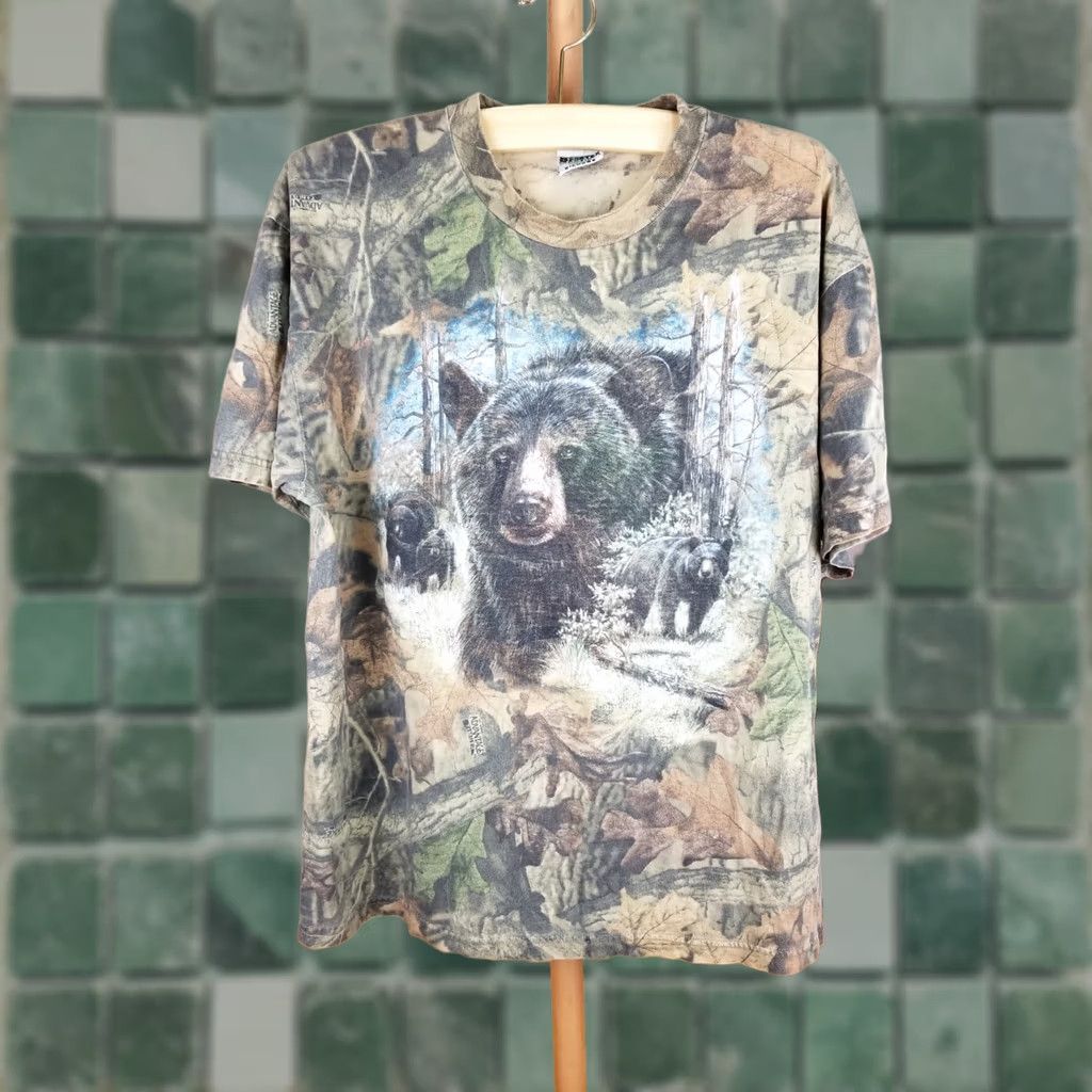 Vintage VINTAGE 90' CAMOUFLAGE BEARS T-SHIRT XLARGE MADE IN USA Size US XL / EU 56 / 4 - 1 Thumbnail