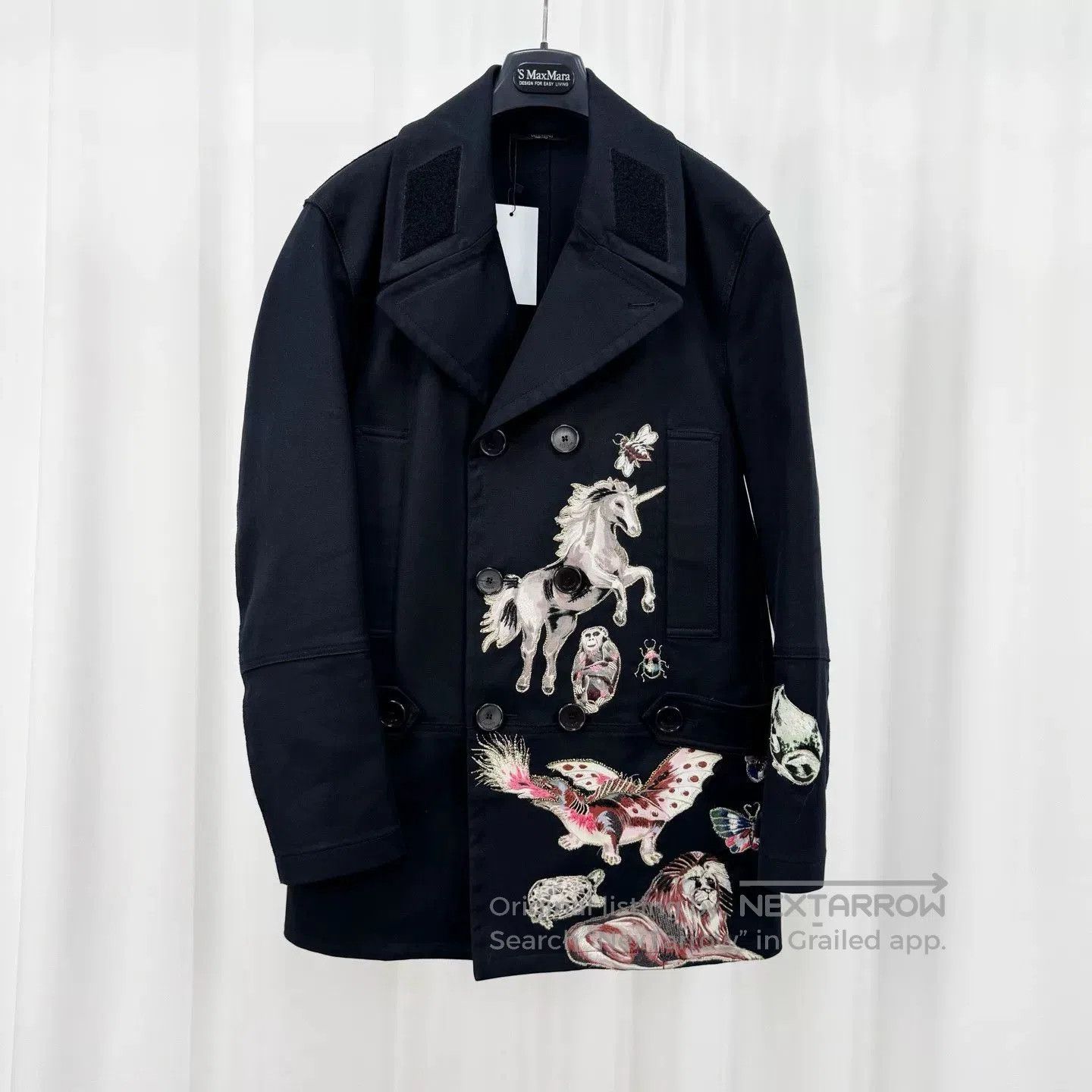 Valentino Valentino Gold Thread Embroidered Coat. Size US M / EU 48-50 / 2 - 1 Thumbnail