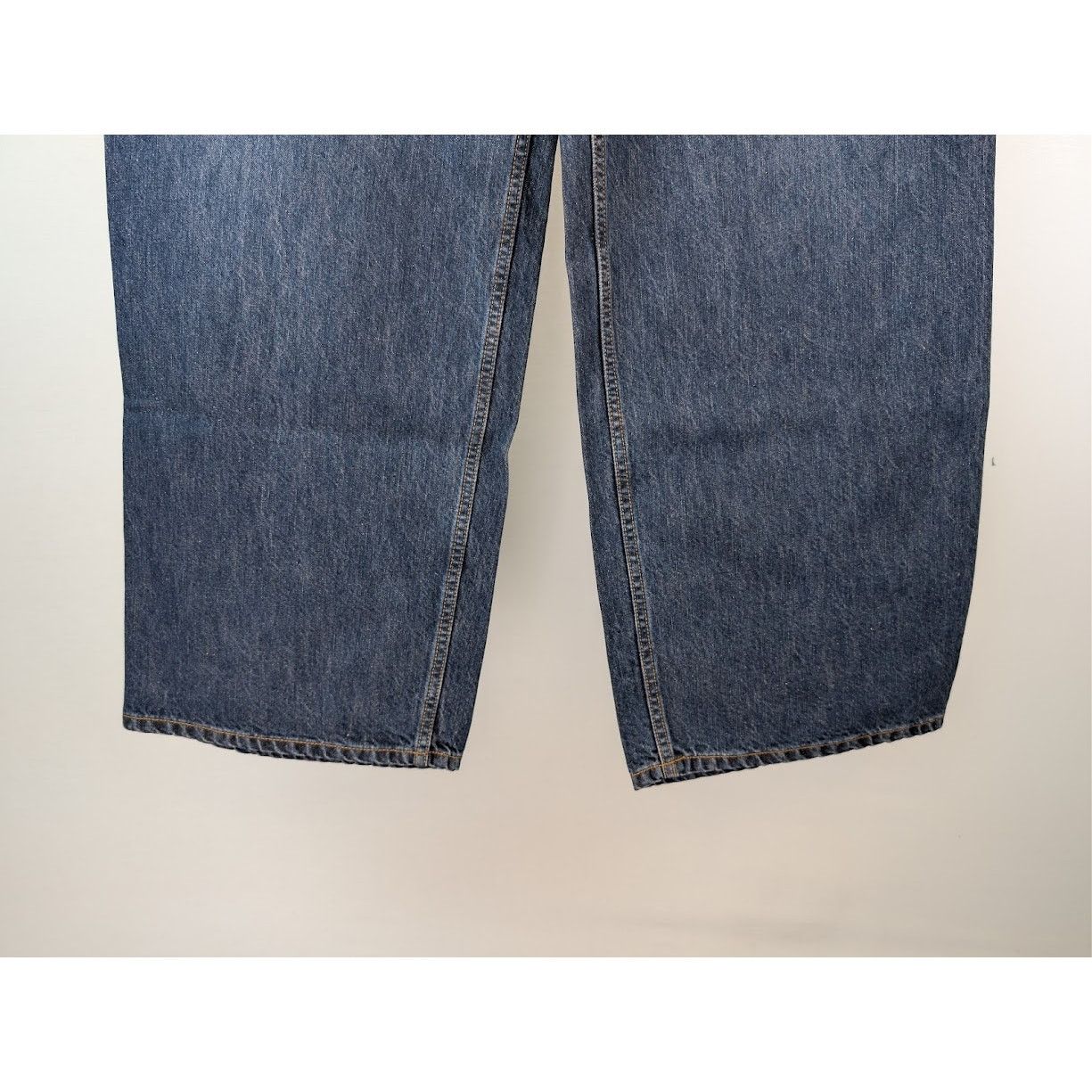 Balenciaga o1rshd1 Silk Denim Baggy Pants in Dark Indigo Size US 32 / EU 48 - 3 Thumbnail