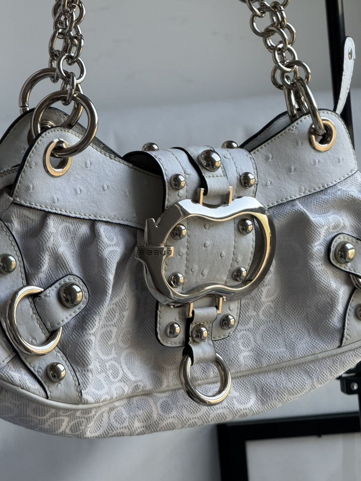 Guess Guess vintage buckle logo bag Monogram mini 00s Y2k Handbag Size ONE SIZE - 2 Thumbnail