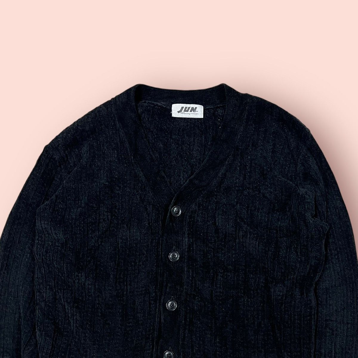 Jun Takahashi VINTAGE JUN MEN BUTTON UP KNITTED CARDIGAN Size US L / EU 52-54 / 3 - 8 Thumbnail