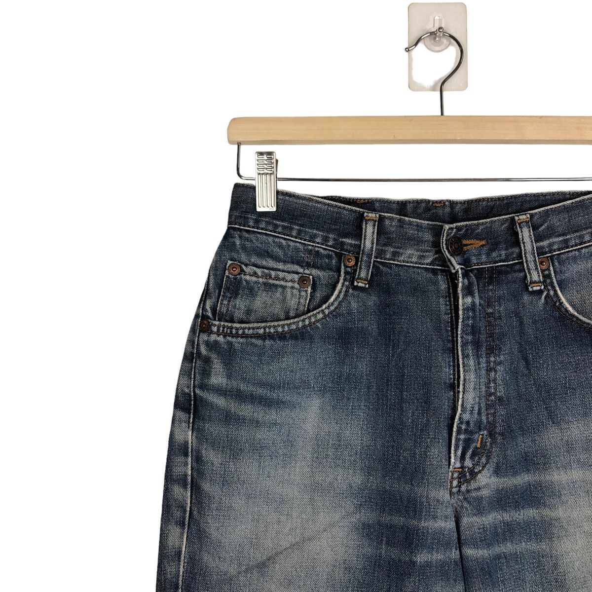 Edwin 🔥90’s BINTAGE JEANS 503 EDWIN DISTRESSED PUNK DESIGN Size US 26 / EU 42 - 7 Thumbnail