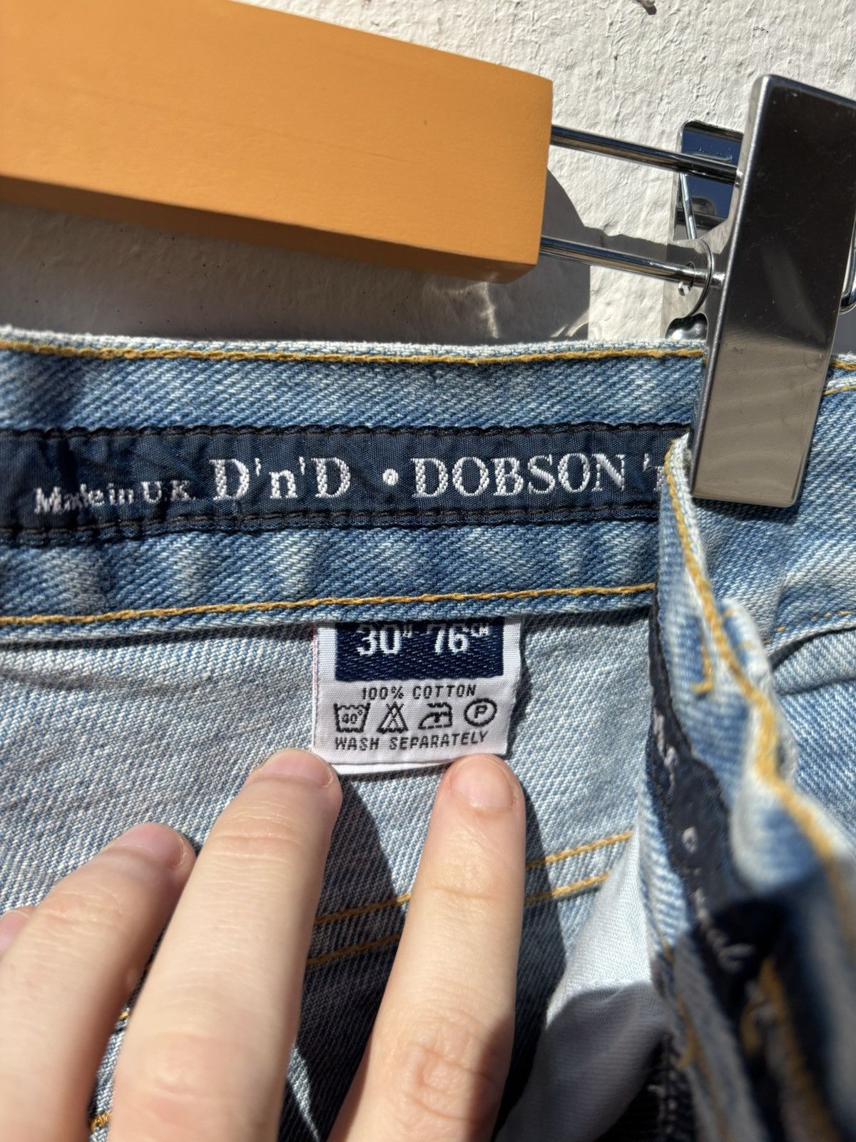 Vintage Vintage 90s High Rise Straight Leg Light Wash Denim Size US 29 - 7 Thumbnail