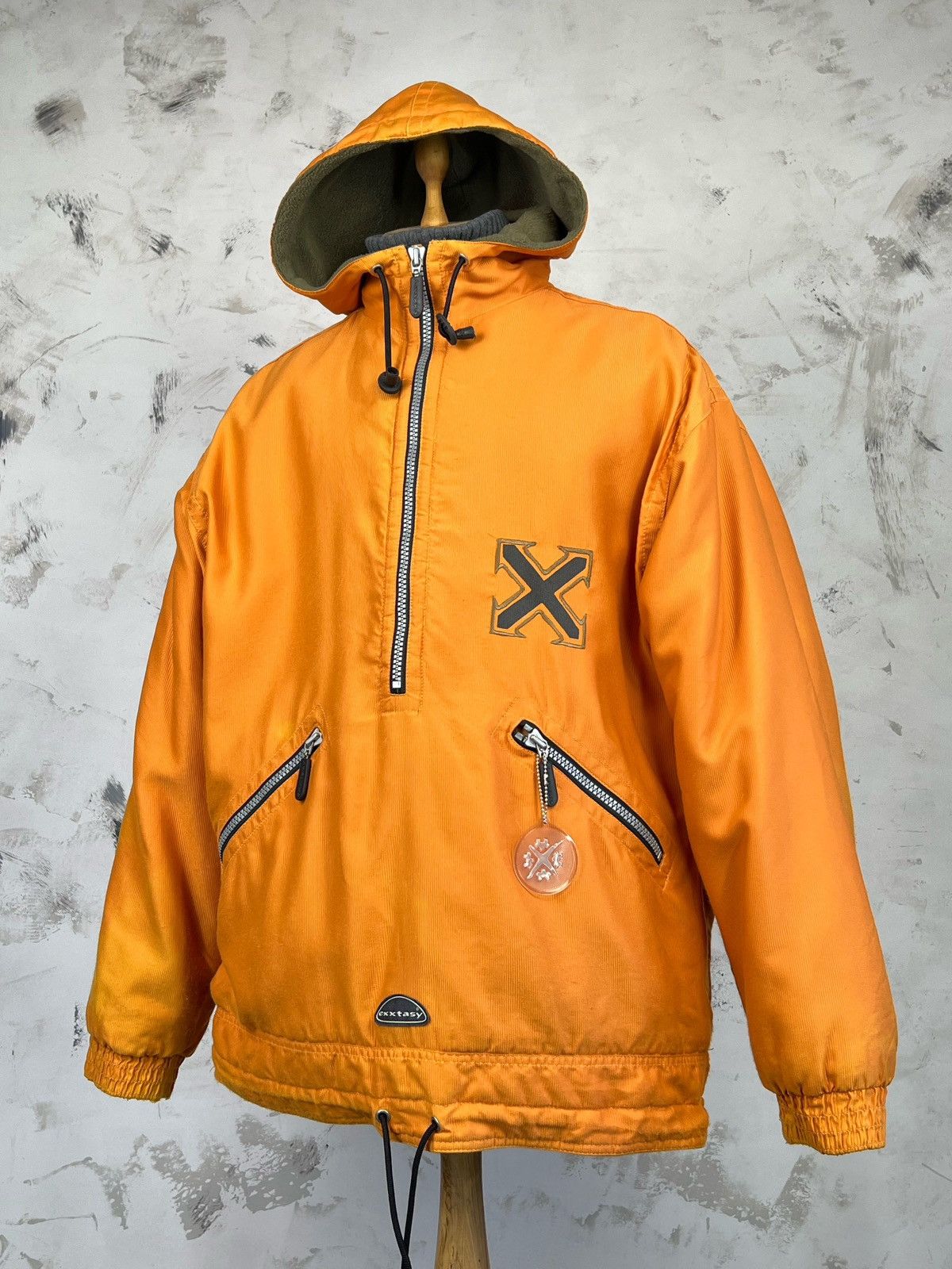 Vintage Vintage Exxtasy Orange Anorak Jacket Size M - L Size US M / EU 48-50 / 2 - 1 Thumbnail