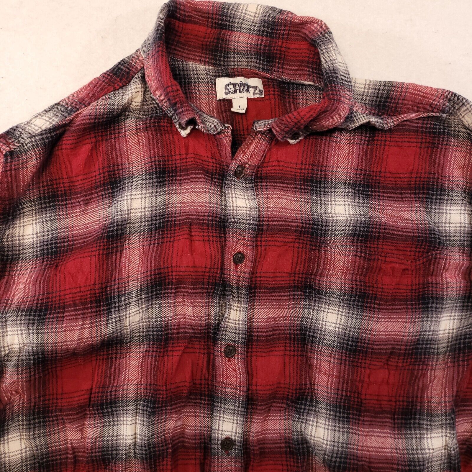 Croft & Barrow Croft & Barrow Tartan Flannel Button Up Shirt Men Size L Red Size US L / EU 52-54 / 3 - 1 Thumbnail
