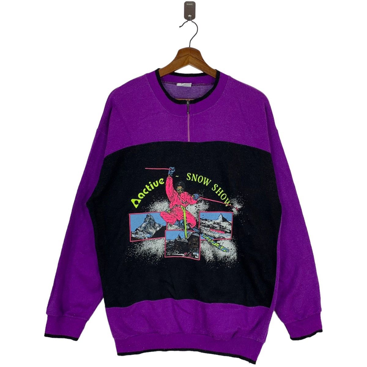 Vintage VINTAGE SKIWEAR ACTIVE SNOW SHOW HALF ZIP SWEATER Size US M / EU 48-50 / 2 - 1 Thumbnail