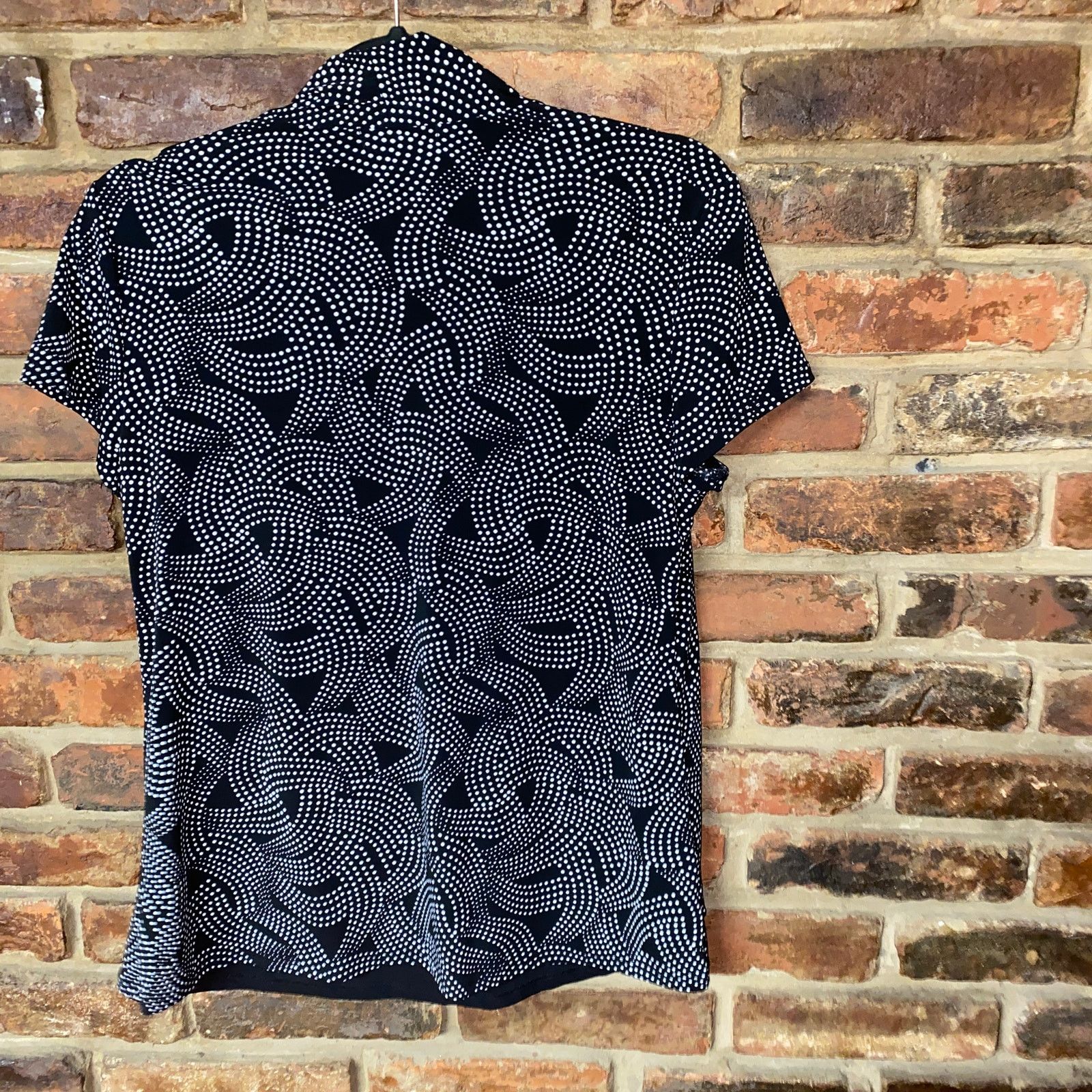 Other Susan Lawrence Black & White Short Sleeve Blouse Size Small Size S / US 4 / IT 40 - 7 Thumbnail