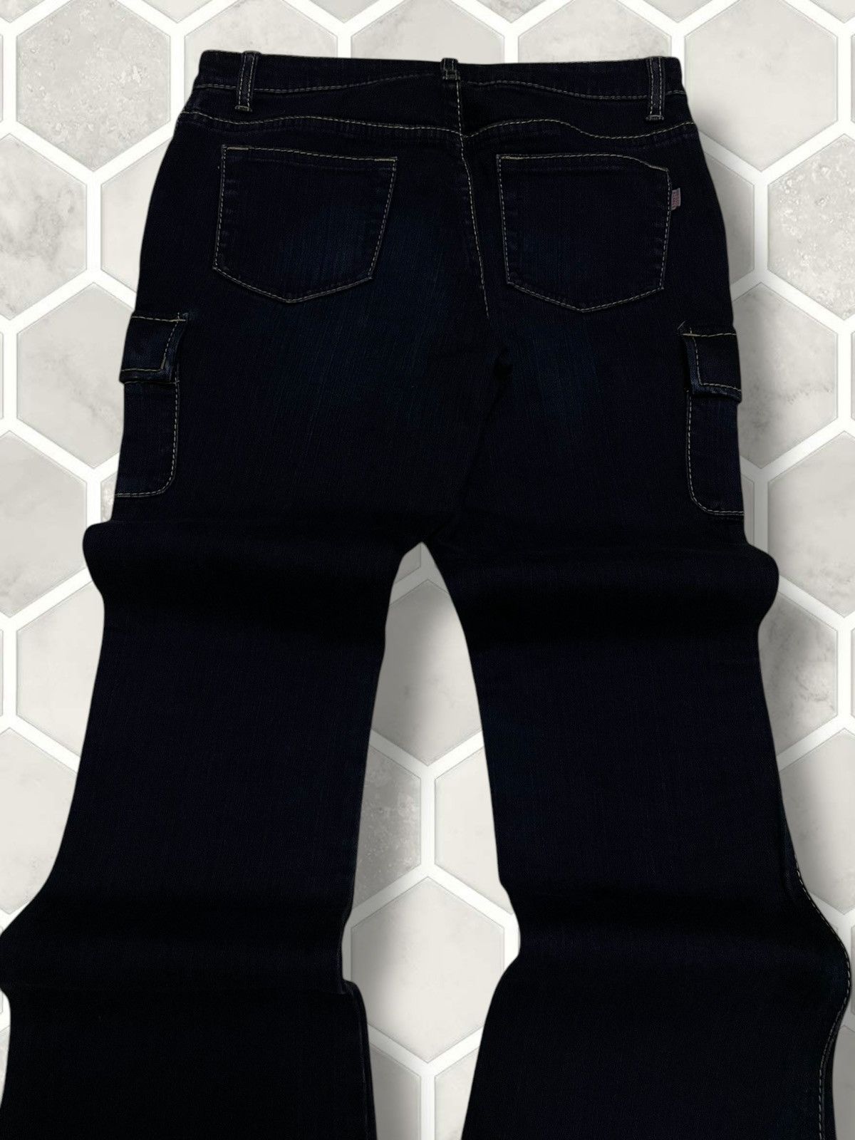 Tornado Mart Vintage 90s Japan Designer Olala Sassion Flared Cargo Denim Size US 29 - 11 Thumbnail