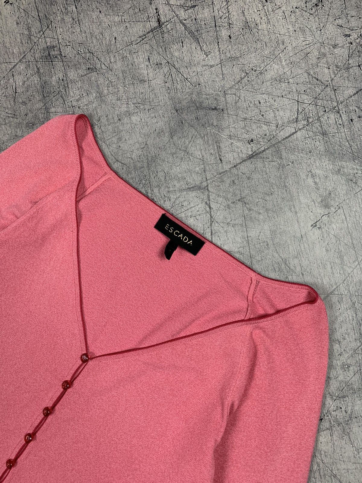 Escada Escada Cardigan Sweater IT 44 Pink Designer Luxury 90’s Size M / US 6-8 / IT 42-44 - 2 Thumbnail