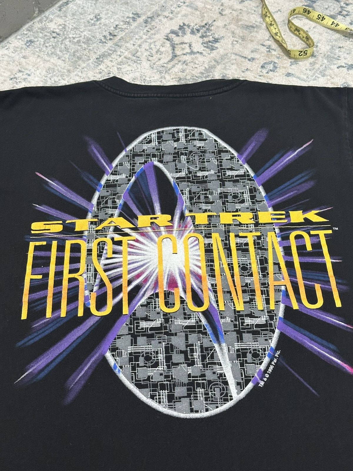 Star Wars Vintage 90s Star Trek First Contact 1996 Movie Promo Tee L Size US L / EU 52-54 / 3 - 9 Thumbnail
