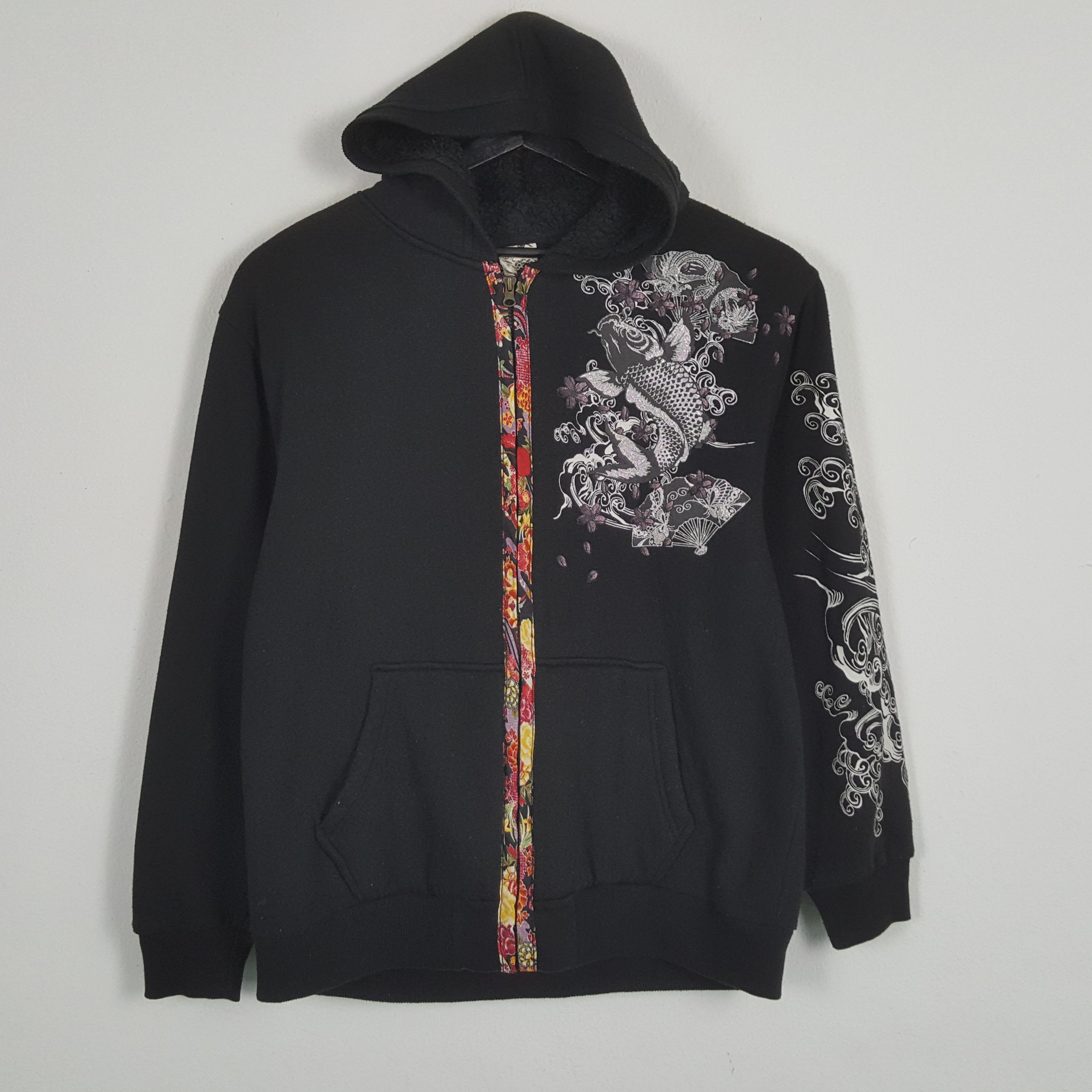 Vintage SUKAJAN SOUVENIR Japanese Streetwear Style Zipper Hoodies Size US L / EU 52-54 / 3 - 3 Thumbnail