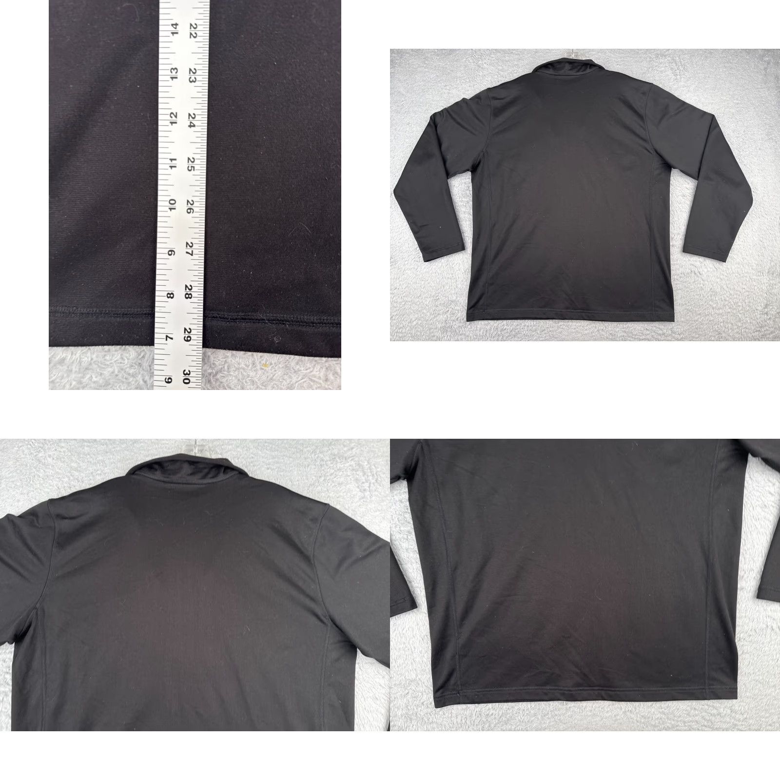 The North Face The North Face Shirt Mens XL Gray 1/4 Zip Mock Neck Long Sleeve Fleece Pullover Embroidered Logo Zipper Casual Activewear Sports Outdoor Size US XL / EU 56 / 4 - 9 Thumbnail