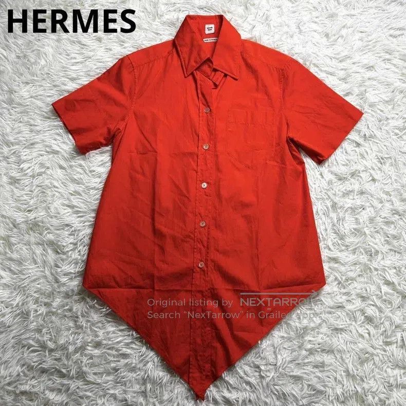 Hermes Hermes Tied cotton shirt Size XXS / US 00 / IT 34 - 1 Thumbnail